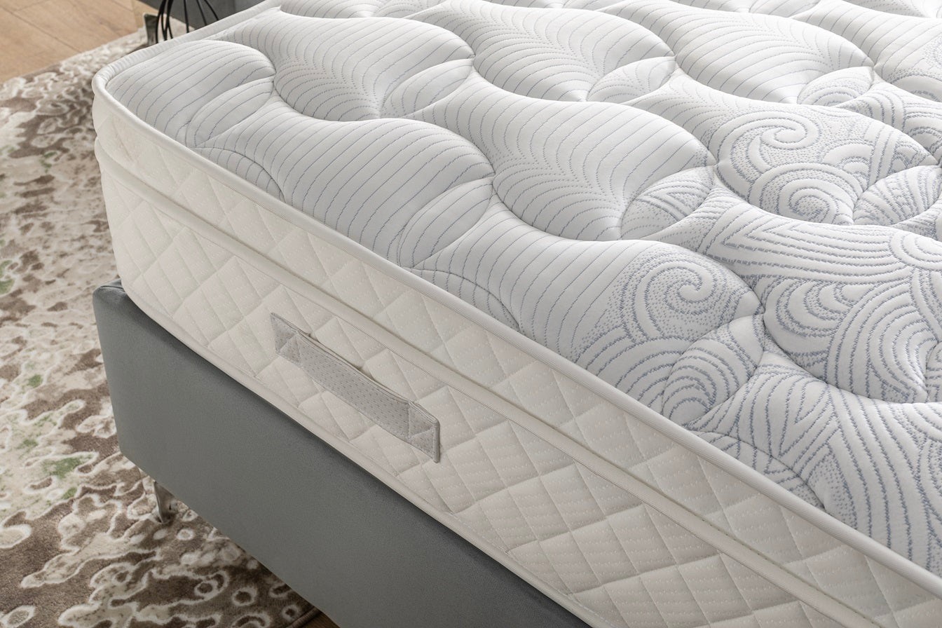 Boxspringbett LEEDS, mit Bettkasten inkl. Matratze