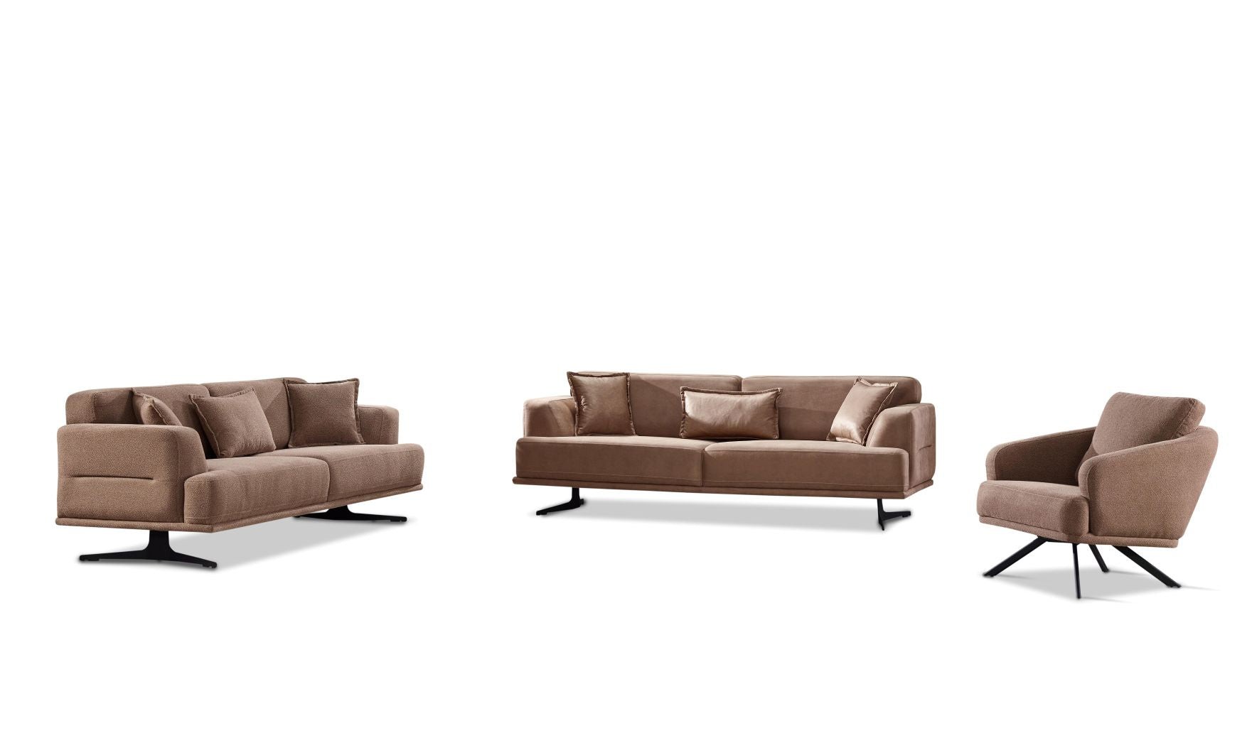 Couchgarnitur Couch - Set BOSTON 3-Sitzer mit Bettfunktion
