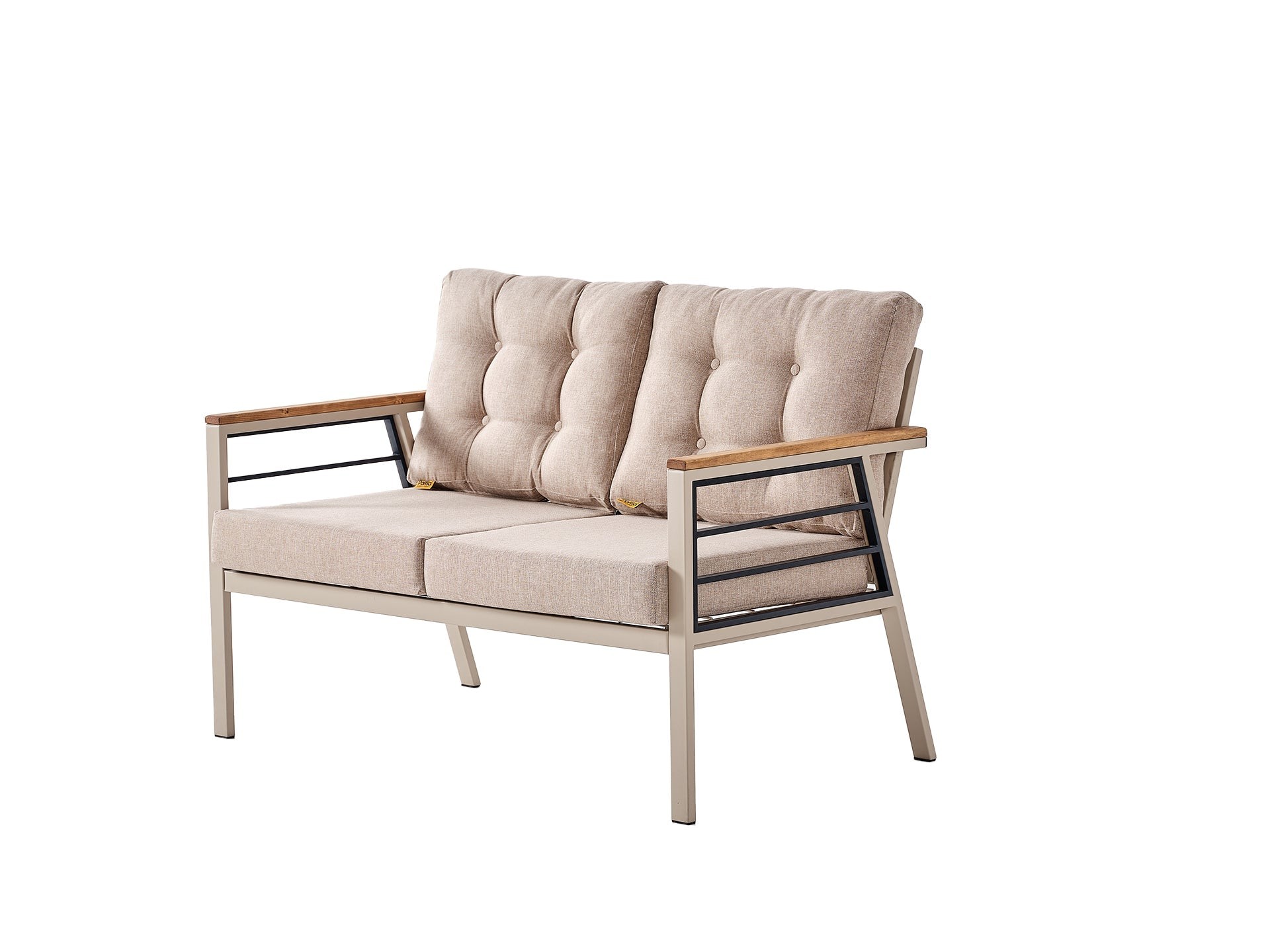 Prag Gartentischgruppe inkl. 2- Sessel, 1 - Couchtisch, 2-Sitzer
