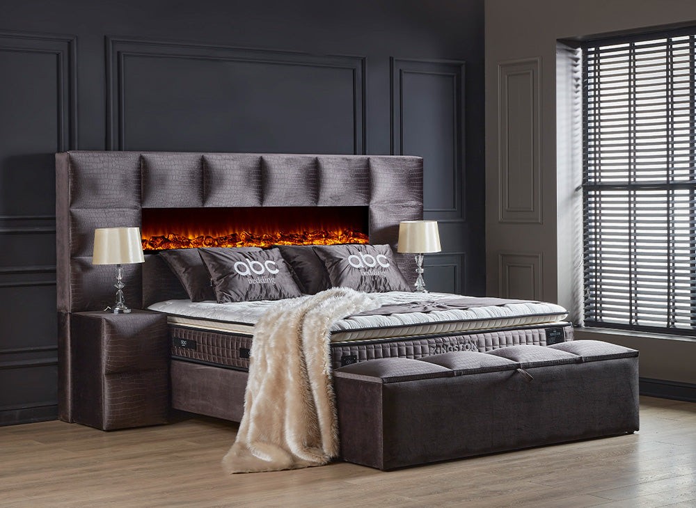 Abc bedding Boxspringbett KINGSTON, mit Bettkasten inkl. Matratze & Aufbauservice