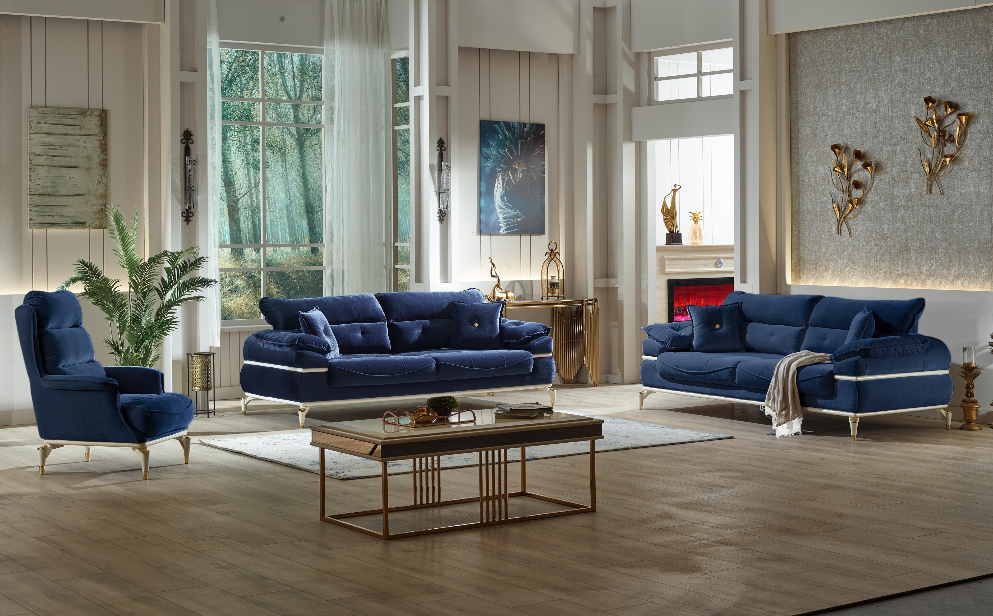 Couchgarnitur Polstergarnitur HAVANA 3 Sitzer mit Bettfunktion