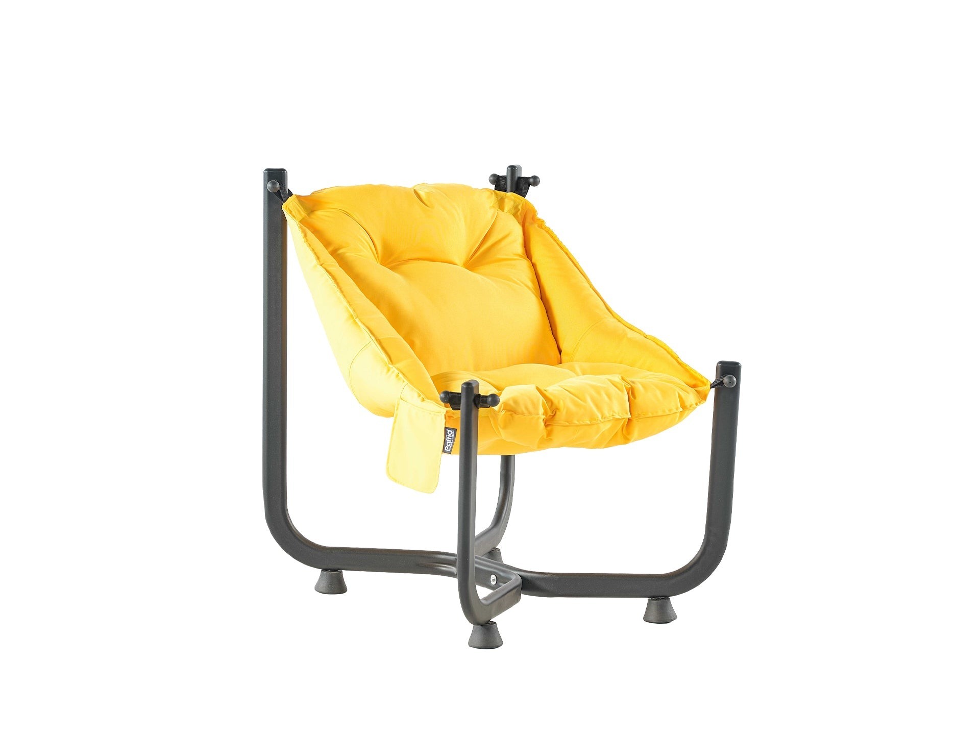 Gepolsterter Hängesessel für den Garten, Balkon, Gelb