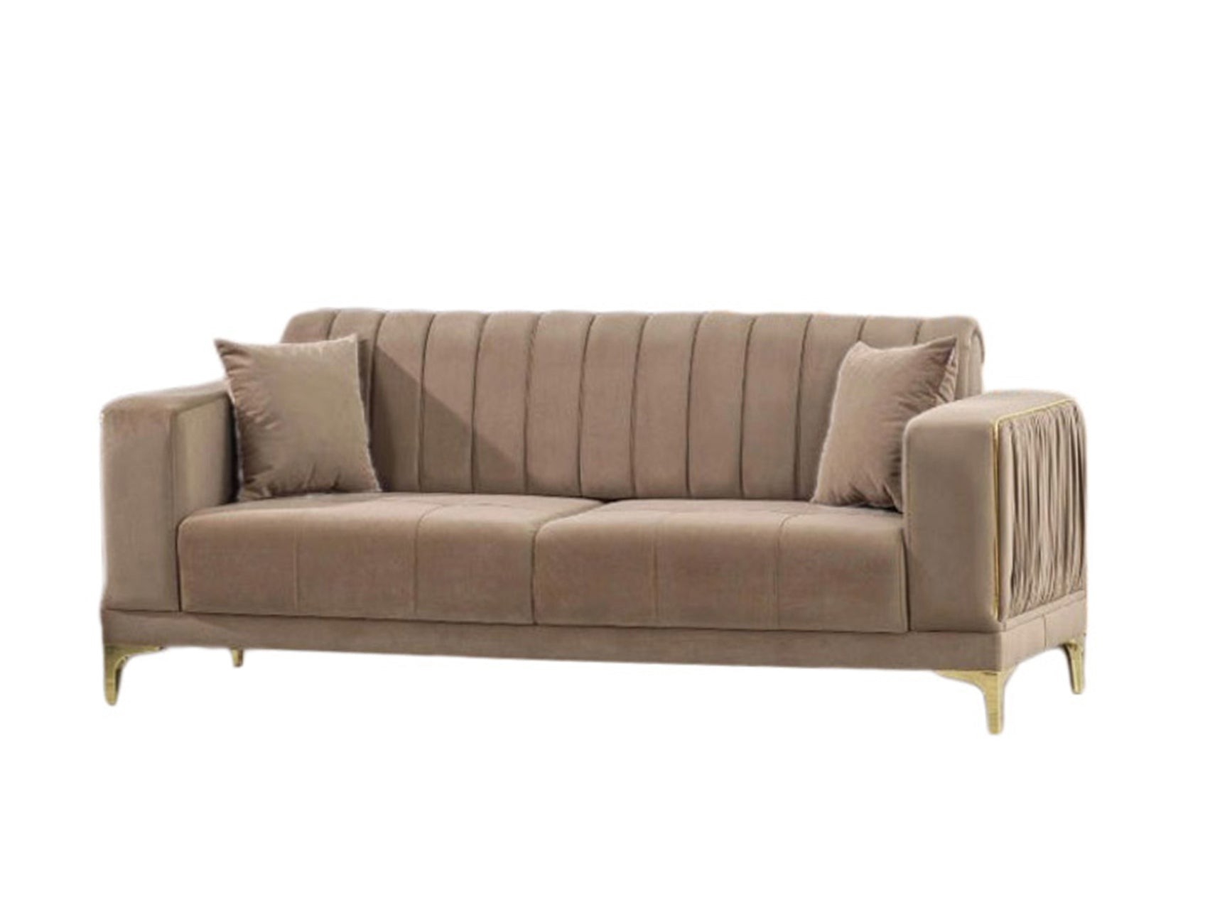 Couch-Set Polstergarnitur Palermo Spar-Set mit Bettfunktion