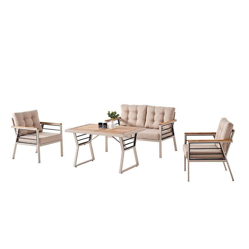 Prag Gartentischgruppe inkl. 2- Sessel, 1 - Couchtisch, 2-Sitzer