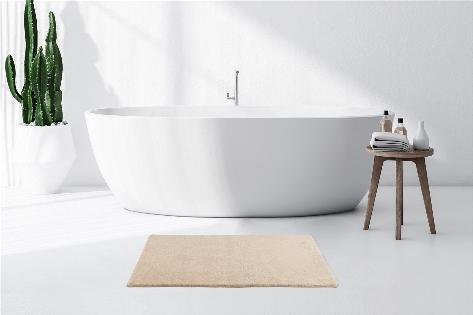 Badematte Rabbit Light 425 Beige 65cm x 100cm
