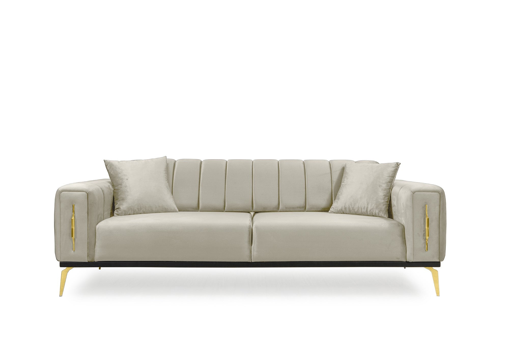 Couch 3-Sitzer IRON in verschiede Farben & Fußfarben