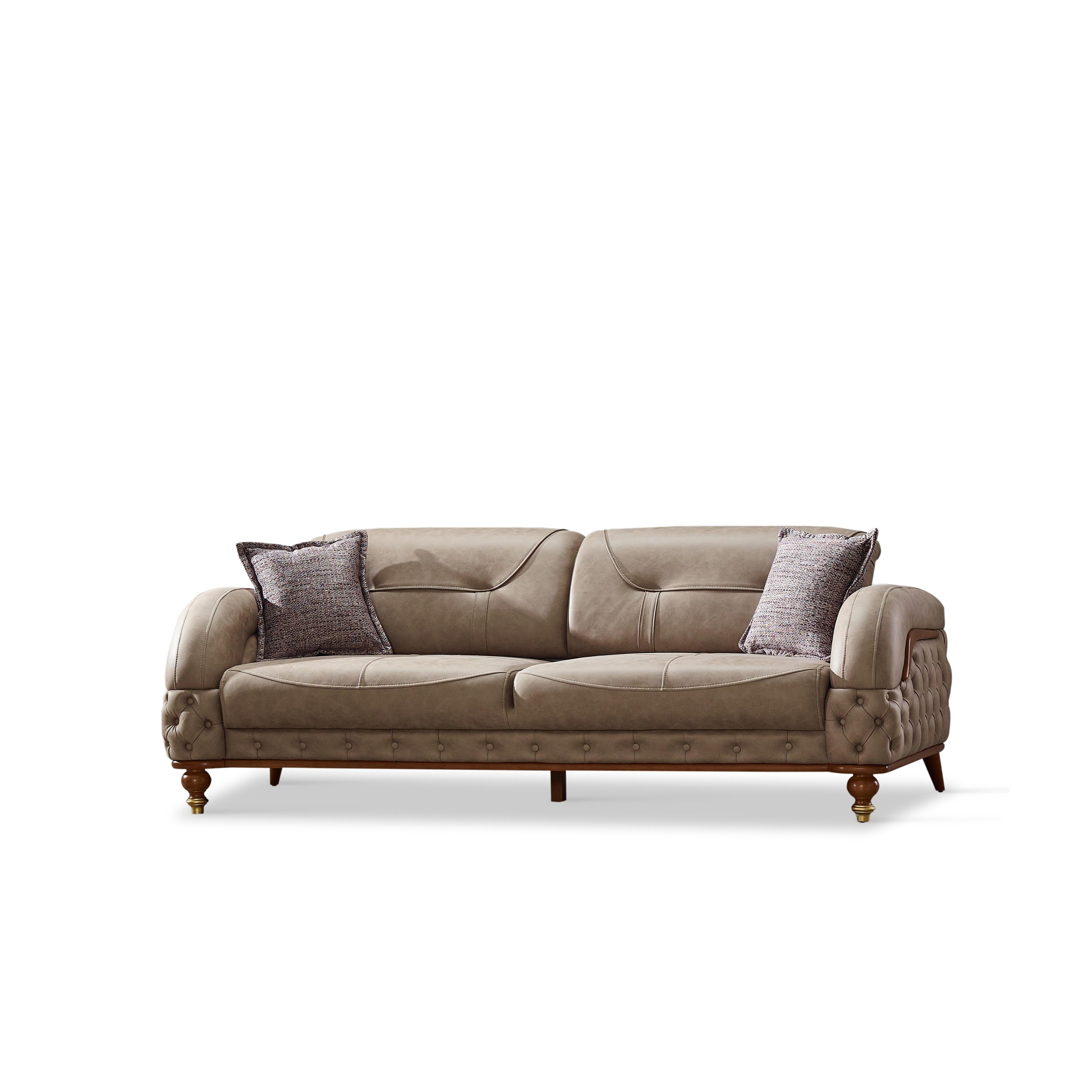 Couchgarnitur MONTE im Spar Set, 3-Sitzer mit Bettfunktion