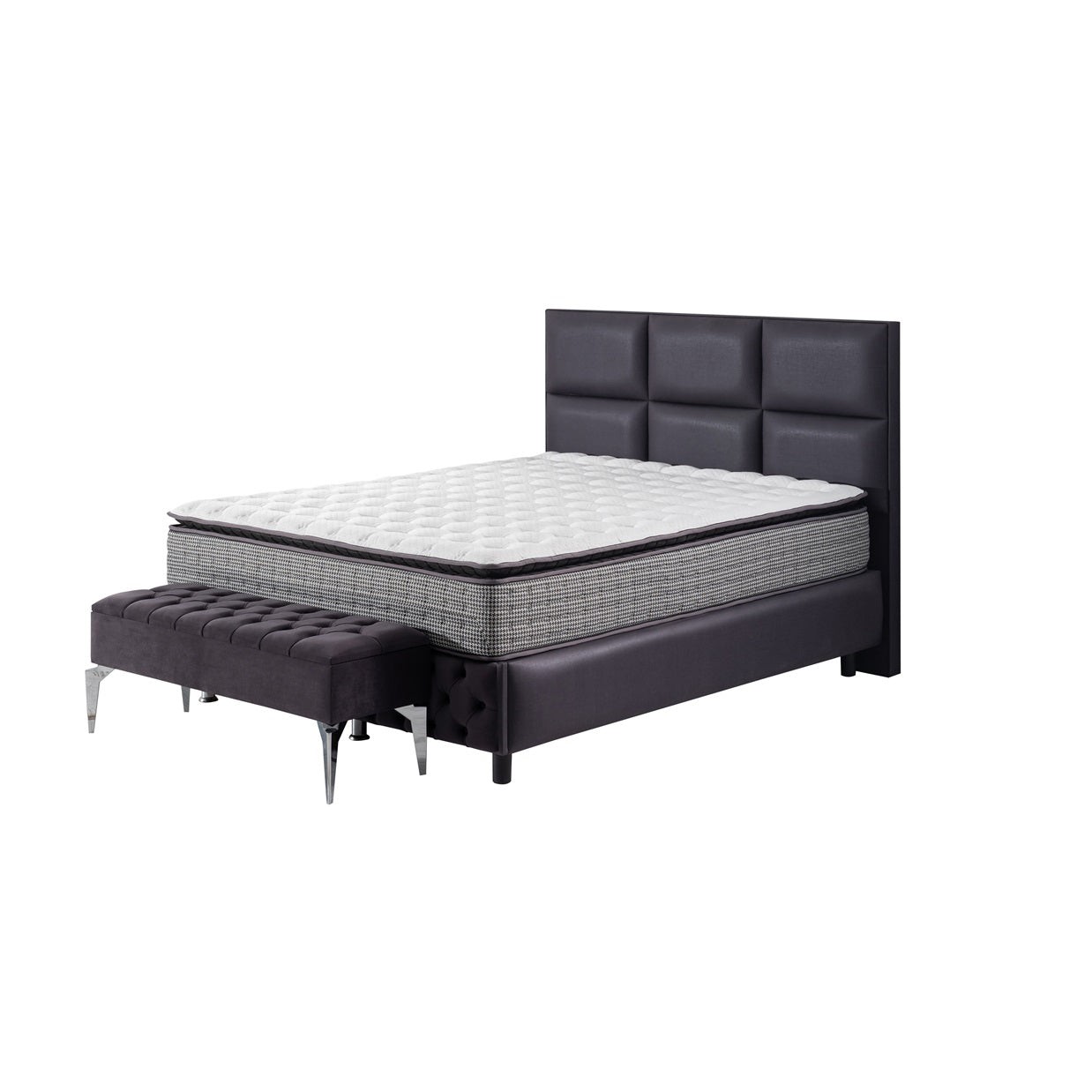 Boxspringbett WIEN mit Bettkasten inkl. Matratze