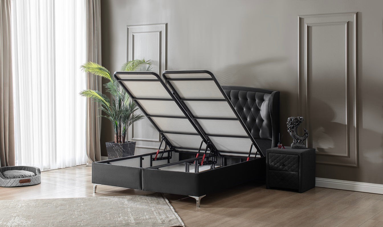 Boxspringbett CALİSTO , mit Bettkasten inkl. Matratze