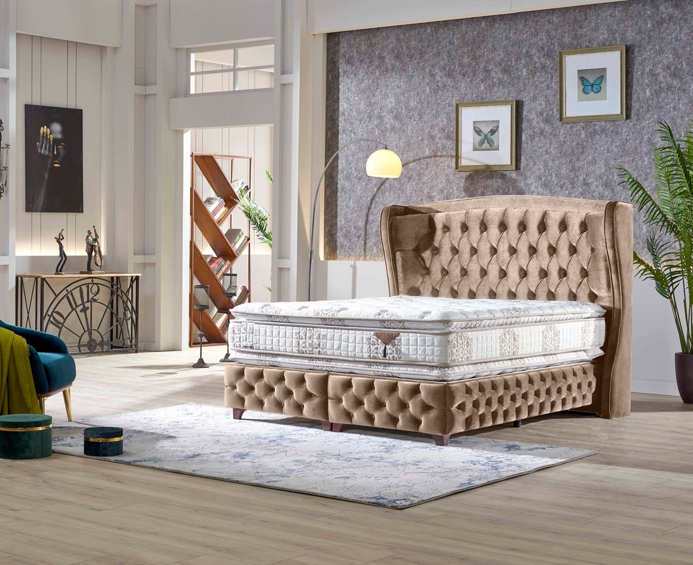 KUKA Boxspringbett mit Bettkasten inkl. Matratze
