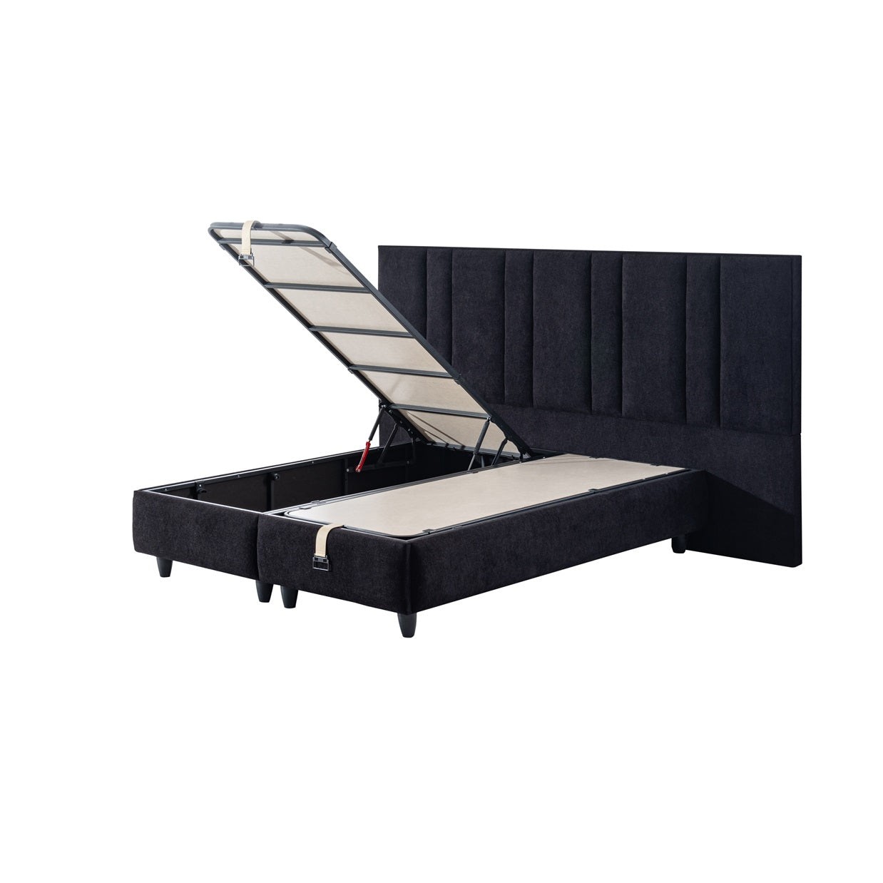 Boxspringbett MAJ mit Bettkasten inkl. Matratze