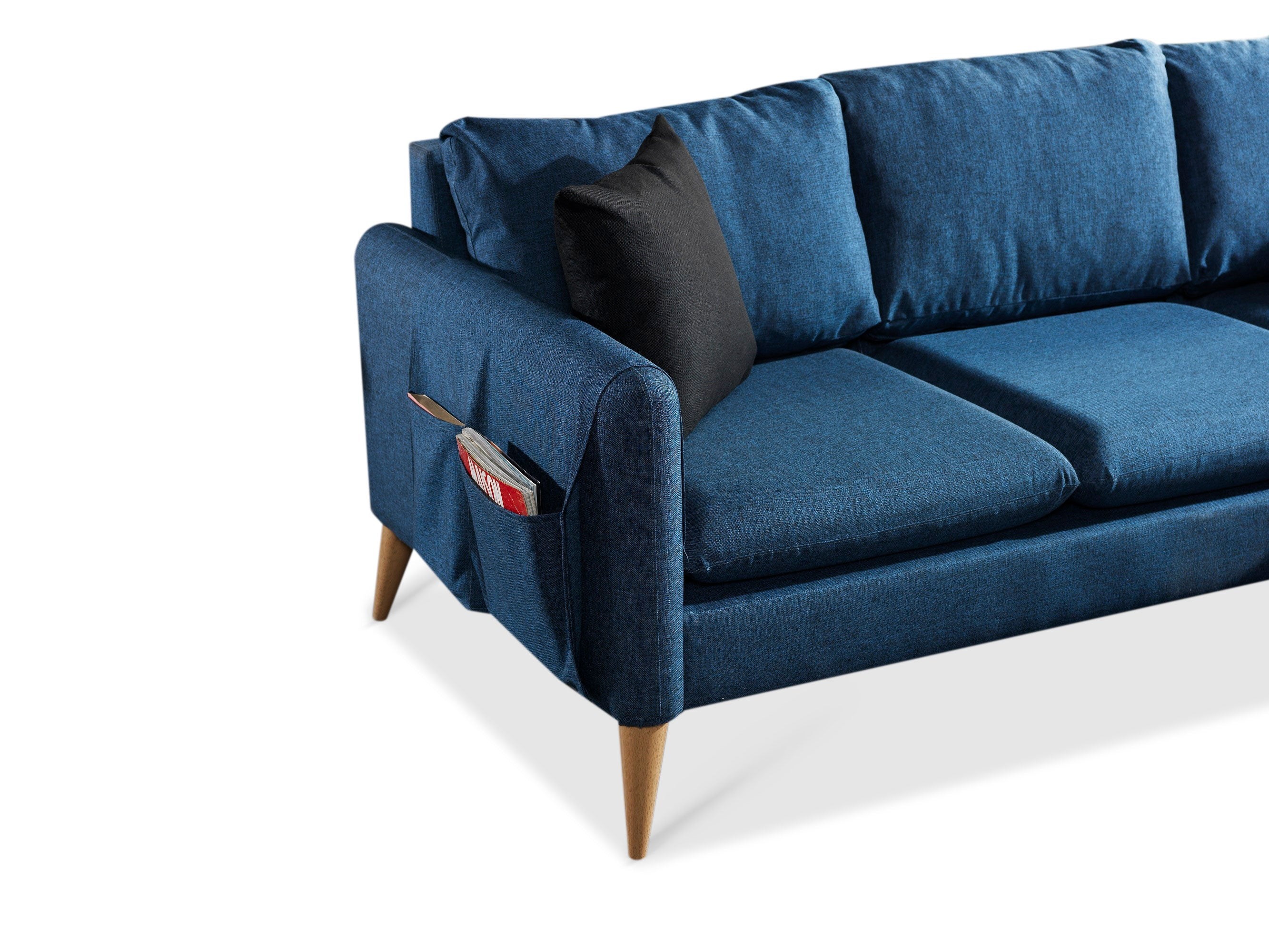 VIOLET Eckgarnitur  Blau Farbe