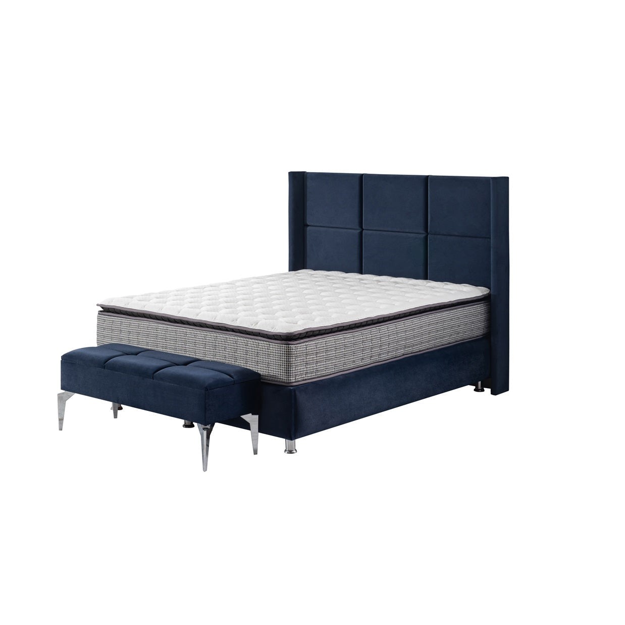 Boxspringbett MİLAN mit Bettkasten inkl. Matratze