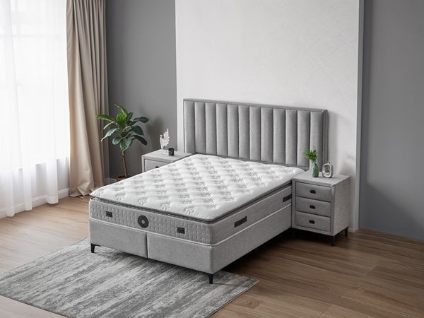 Boxspringbett PİANO, mit Bettkasten inkl. Matratze