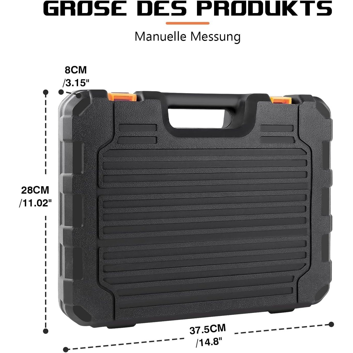 102-teilig Werkzeugkoffer mit Werkzeug Bestückt - Schraubenschlüssel