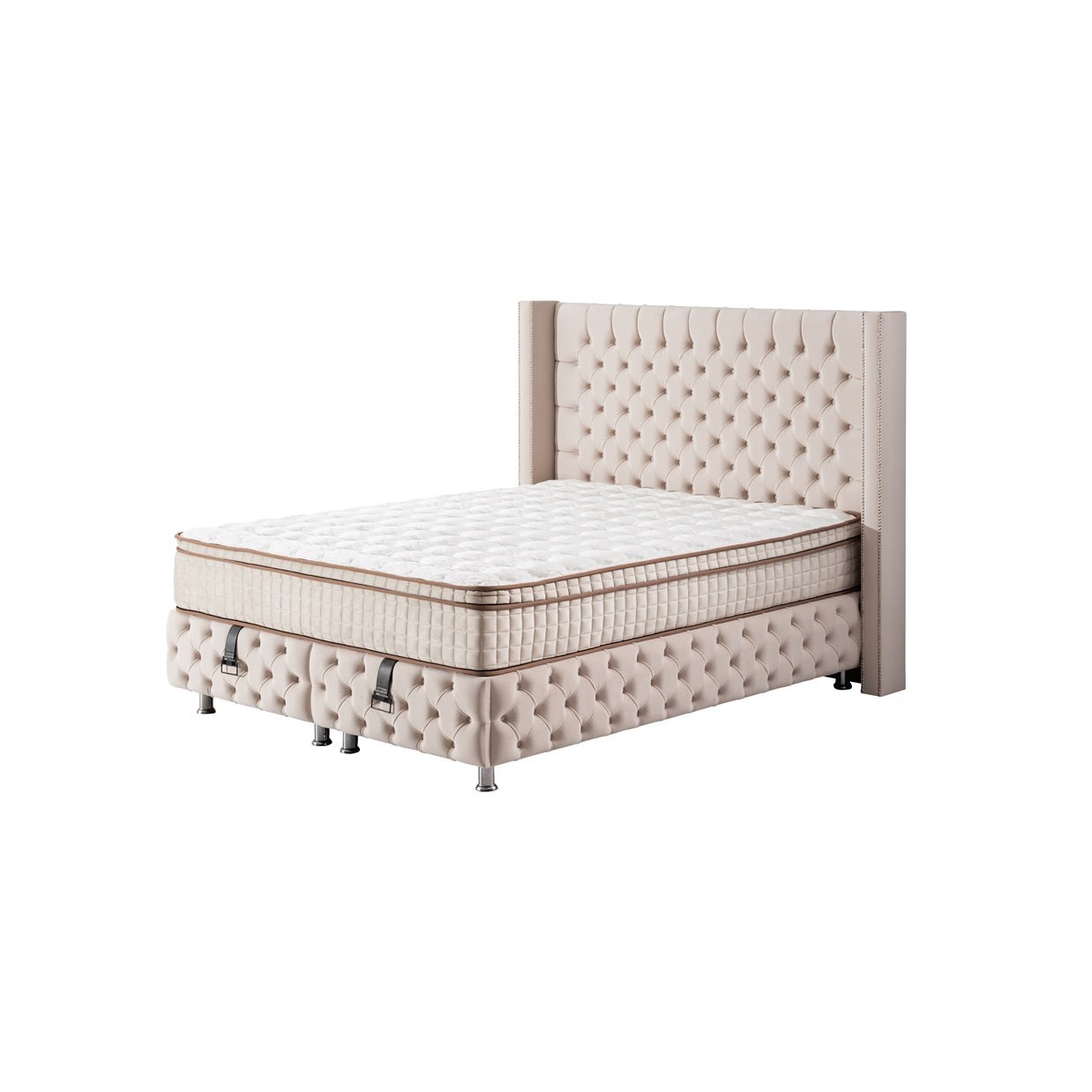 Boxspringbett SOFİA mit Bettkasten inkl. Matratze