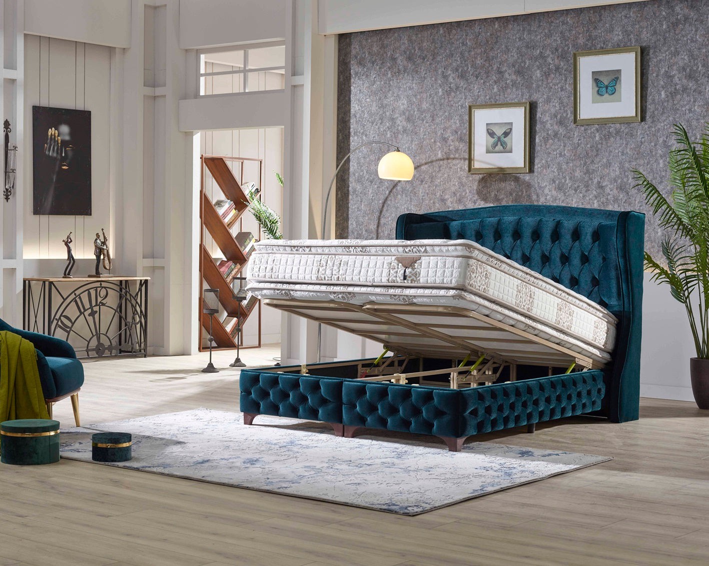 KUKA Boxspringbett mit Bettkasten inkl. Matratze