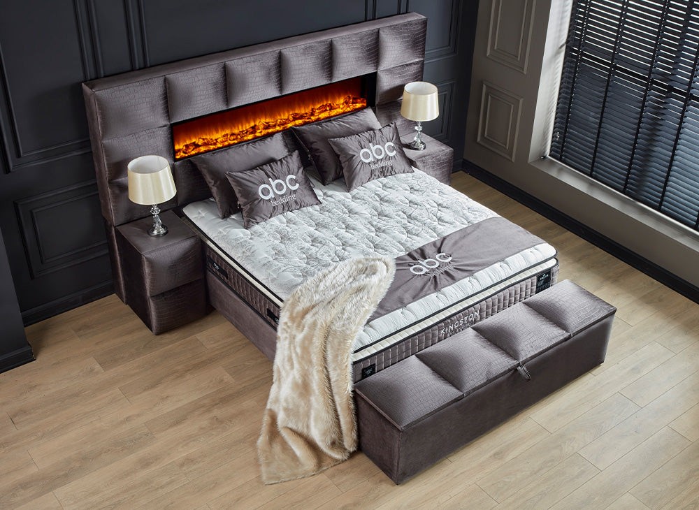 Abc bedding Boxspringbett KINGSTON, mit Bettkasten inkl. Matratze & Aufbauservice