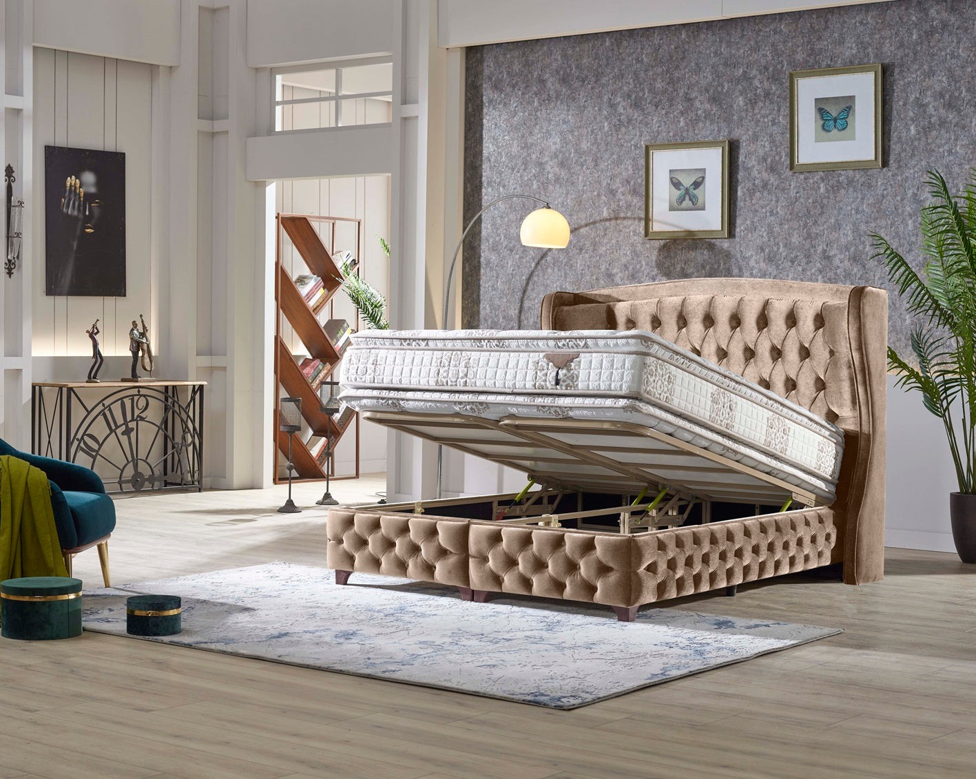KUKA Boxspringbett mit Bettkasten inkl. Matratze