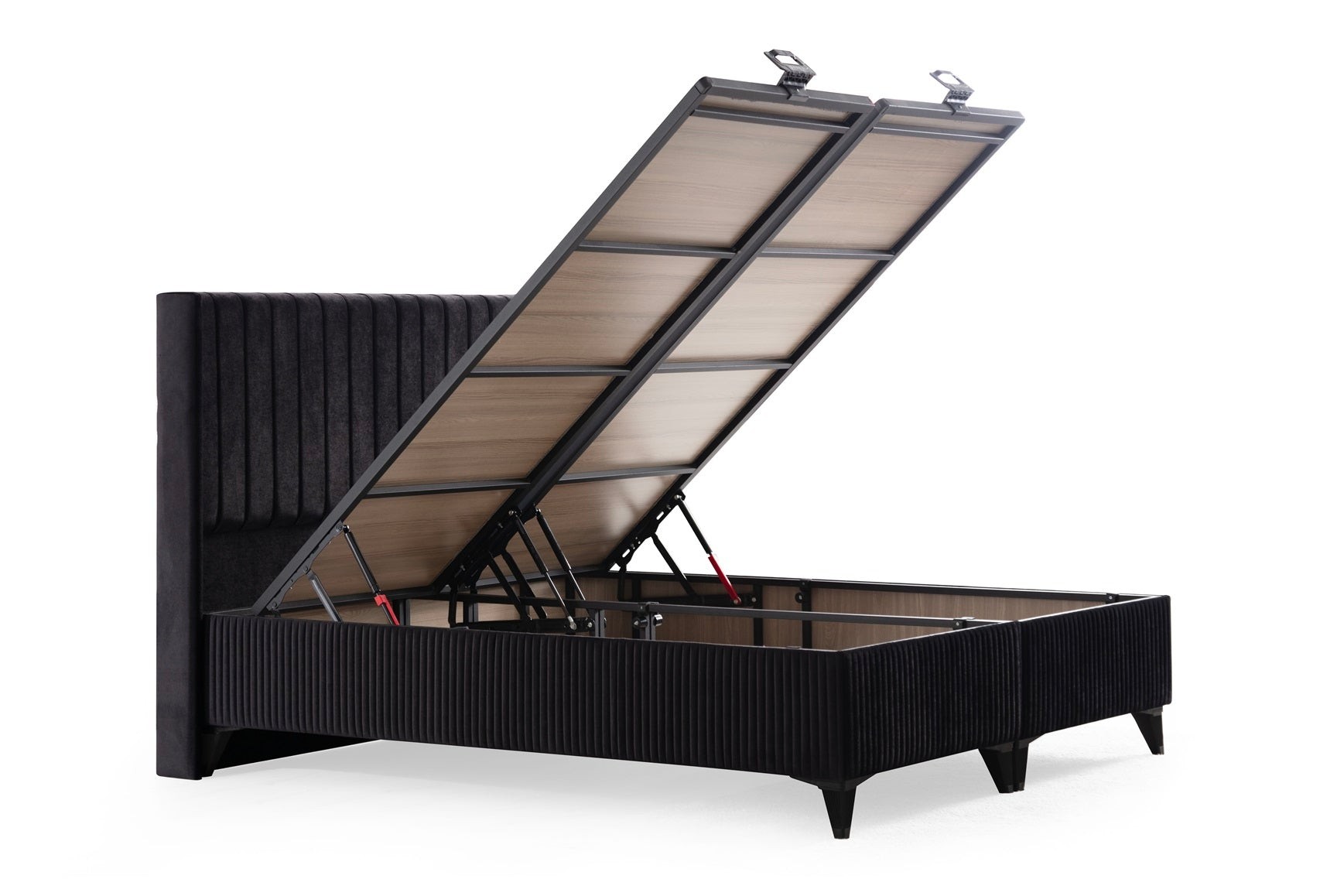 L-RNZ VALANSİ Boxspringbett mit Bettkasten inklusive Bett und Aufbauservice