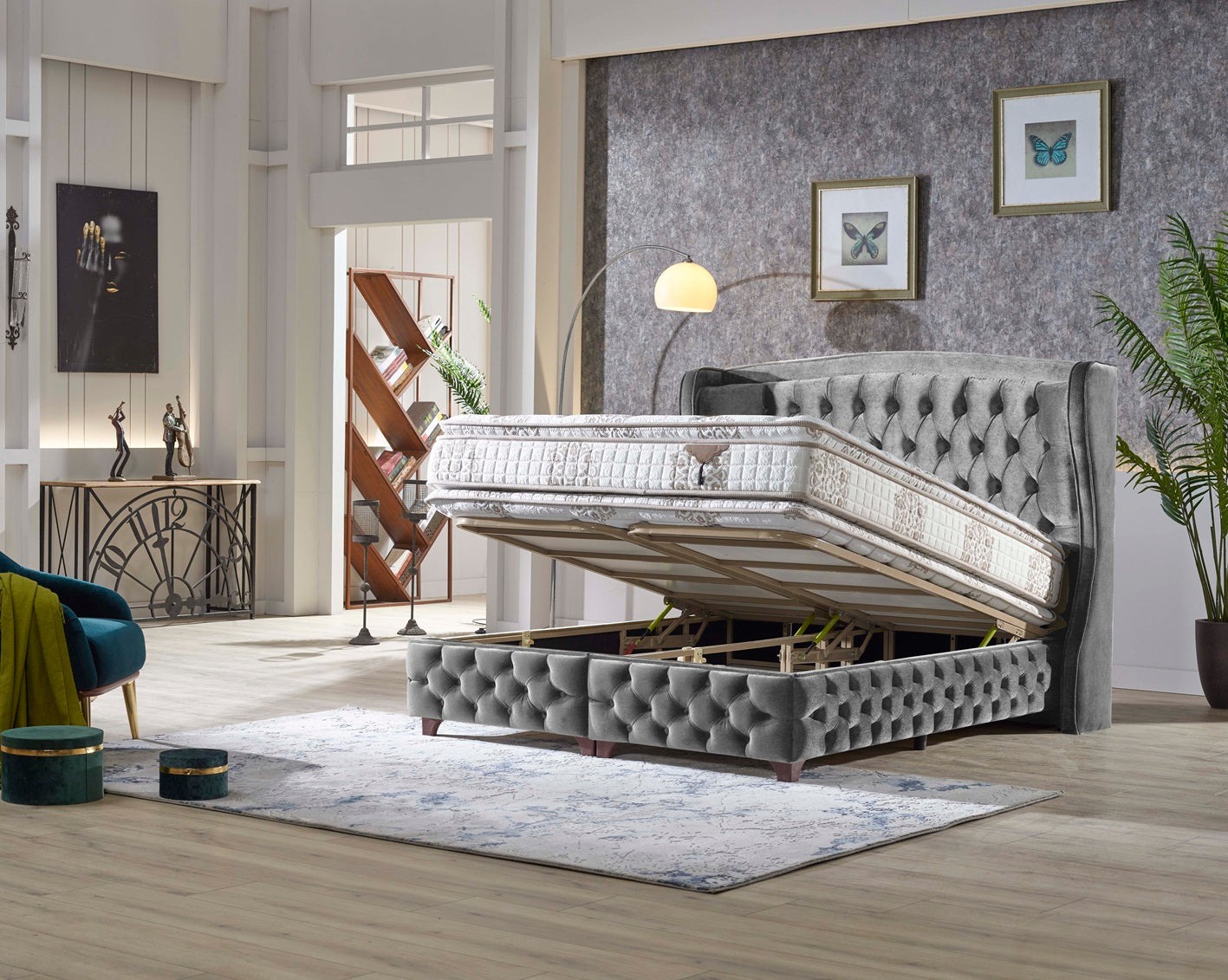 KUKA Boxspringbett mit Bettkasten inkl. Matratze