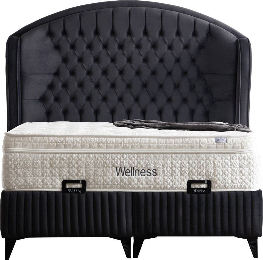 VELLNESSİ Boxspringbett mit Bettkasten inklusive Matratze
