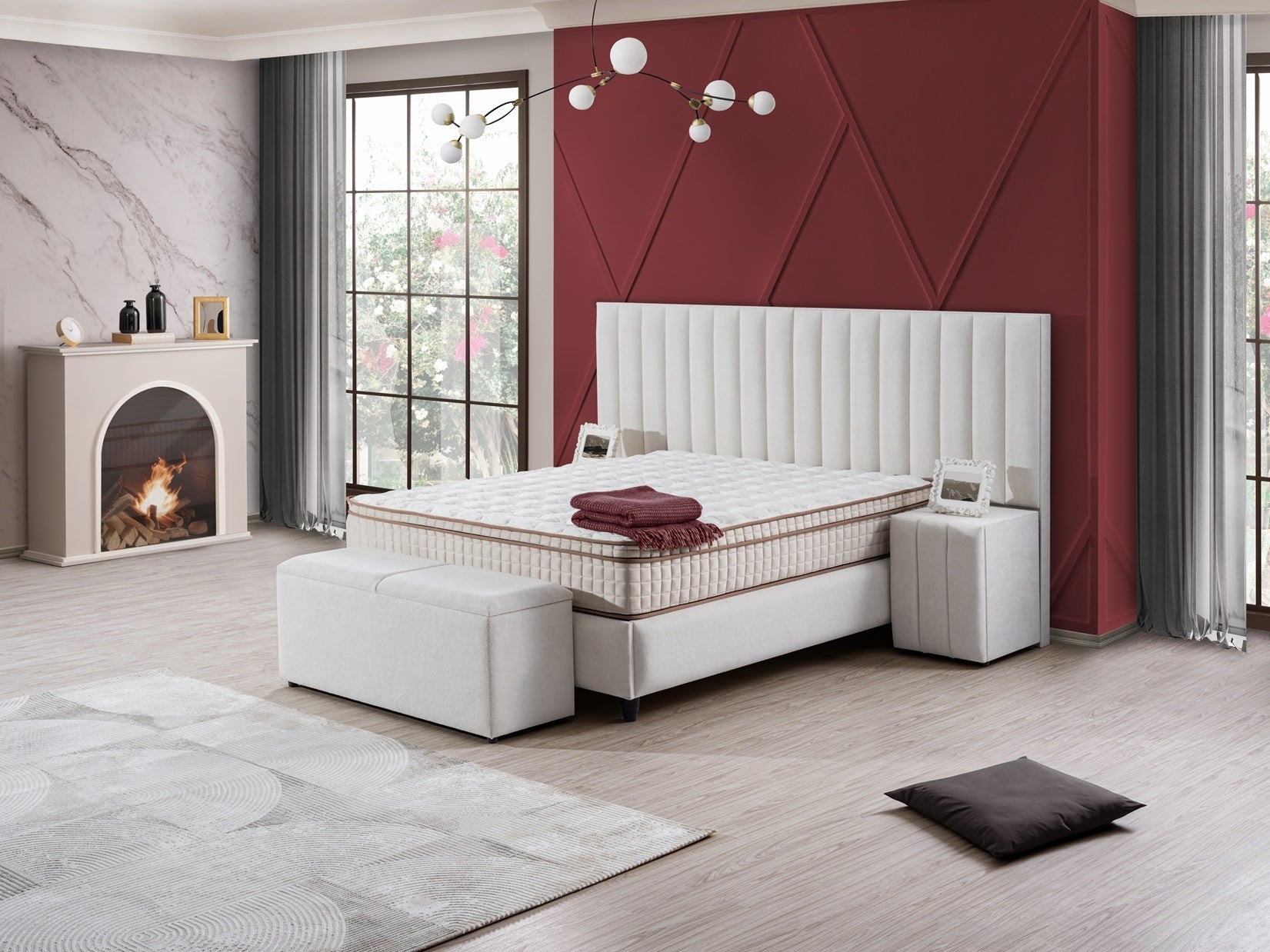 Boxspringbett  RANA mit Bettkasten inkl. Matratze
