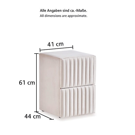 Boxspringbett Jazzlyn mit Stauraumkasten, inkl. Matratze