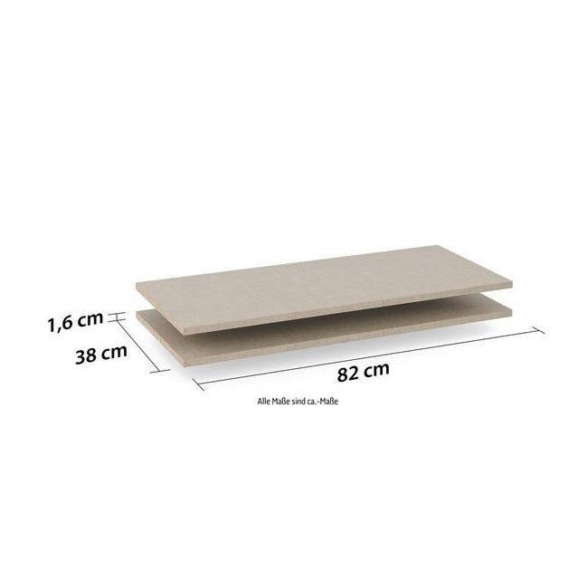 Einlegeboden Zubehör für Schränke der  2er-Set Breite 82 cm, Tiefe 36 cm