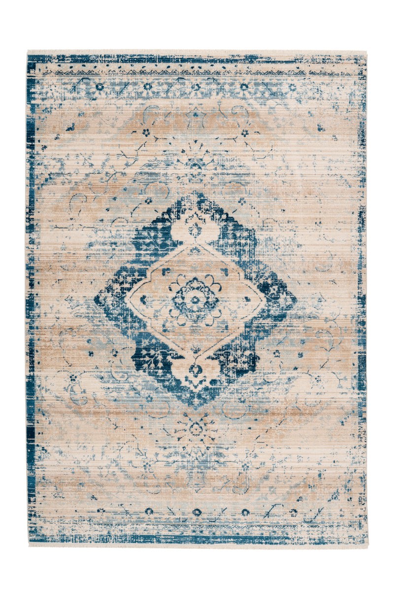 Baroque 500 Creme / Blau 80cm x 150cm