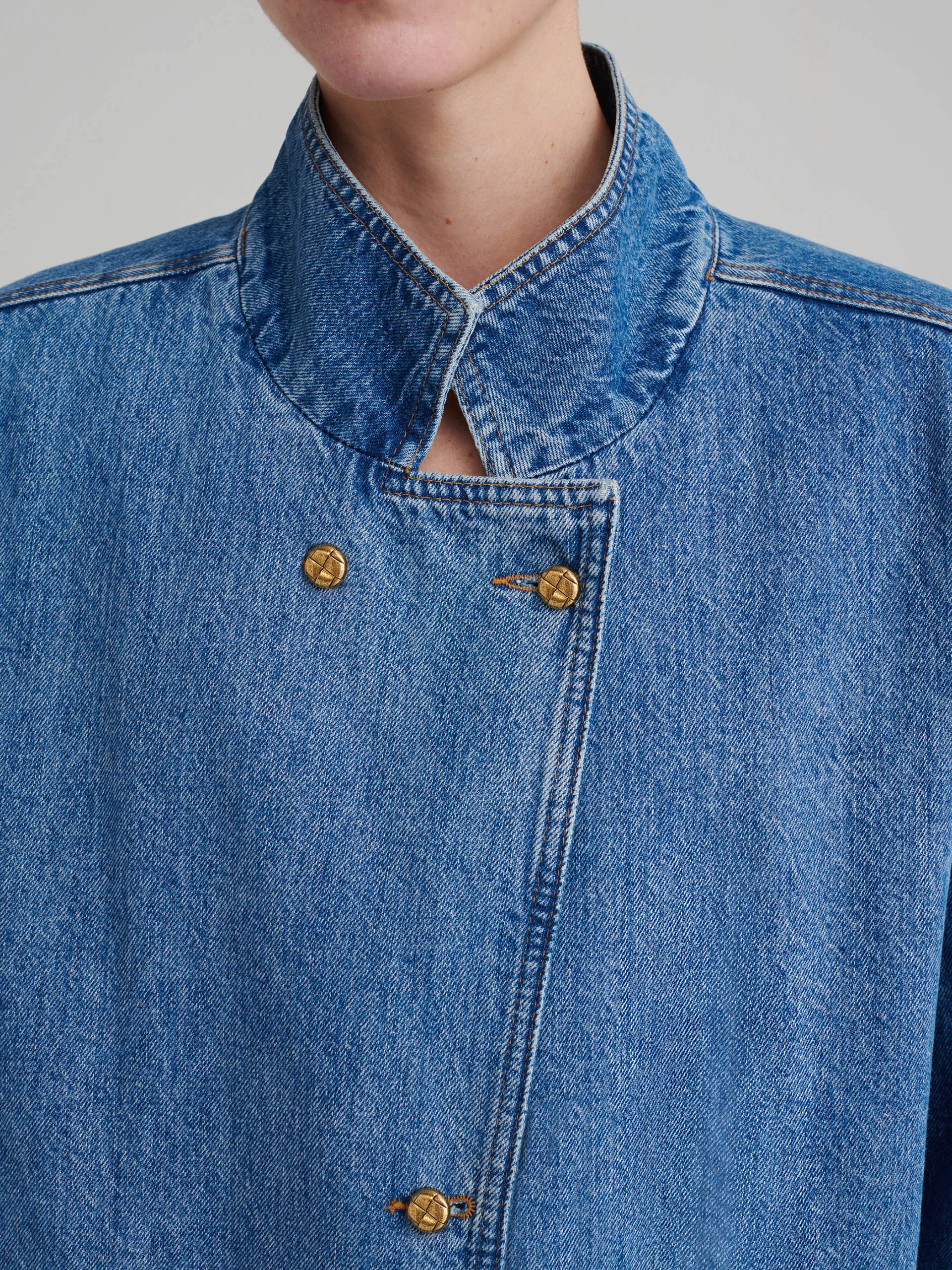Cleo Denim Bomber