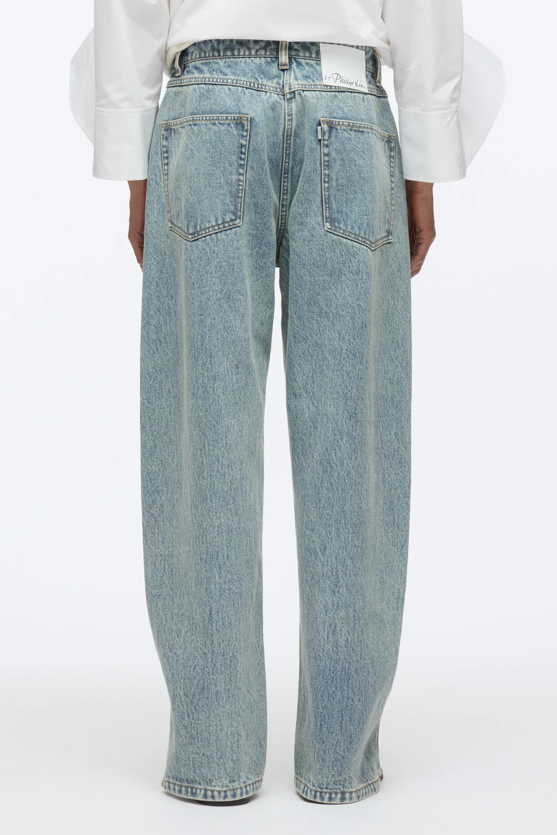 Fermuarlı Curve Jean