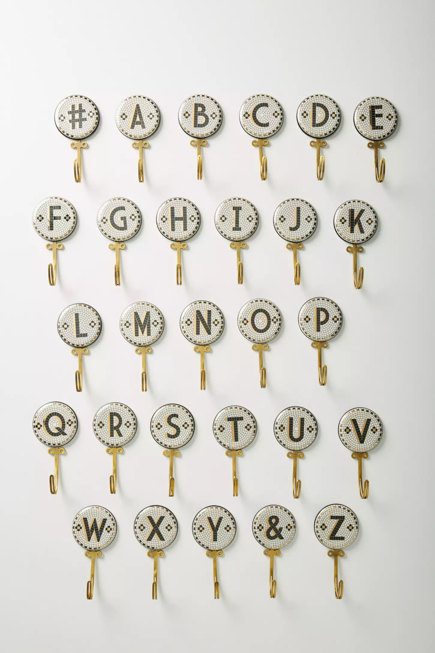 Bistro Tile Monogram Askı