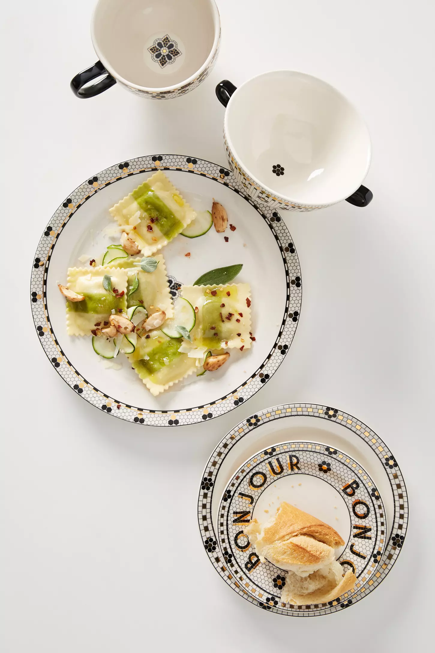 Bistro Tile Yemek Tabağı 4'lü Set