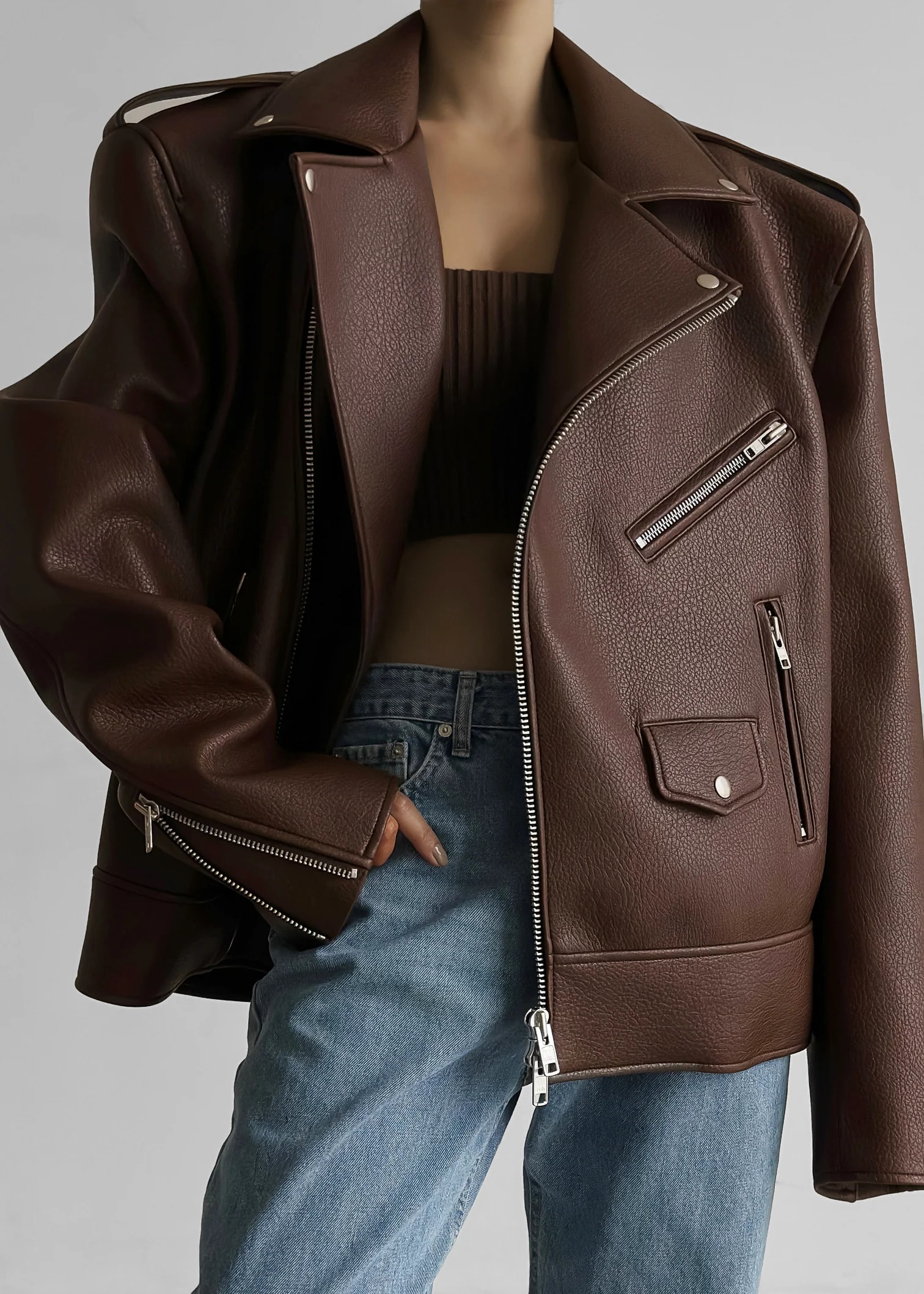 Chicago Oversized Biker Ceket