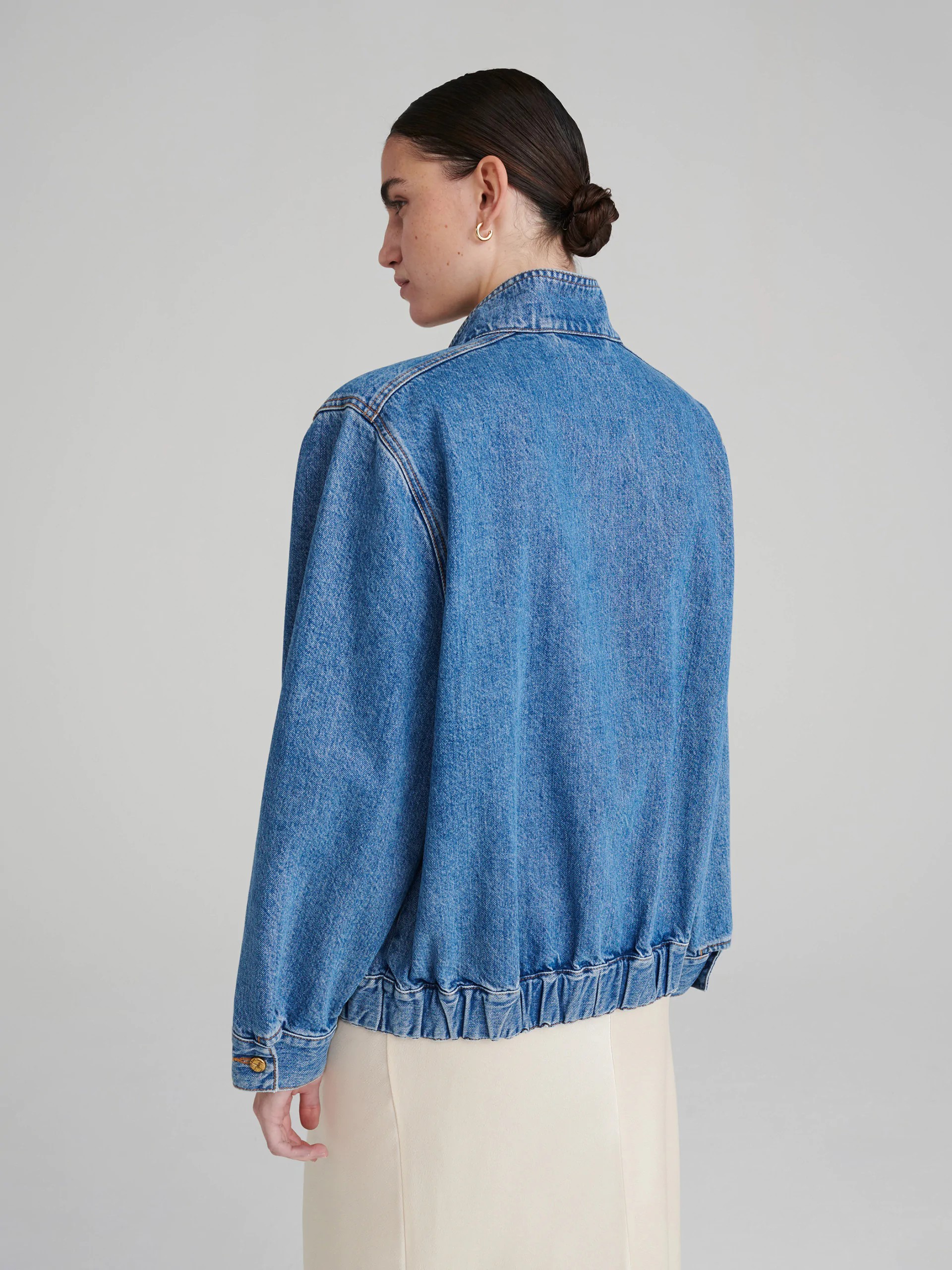 Cleo Denim Bomber
