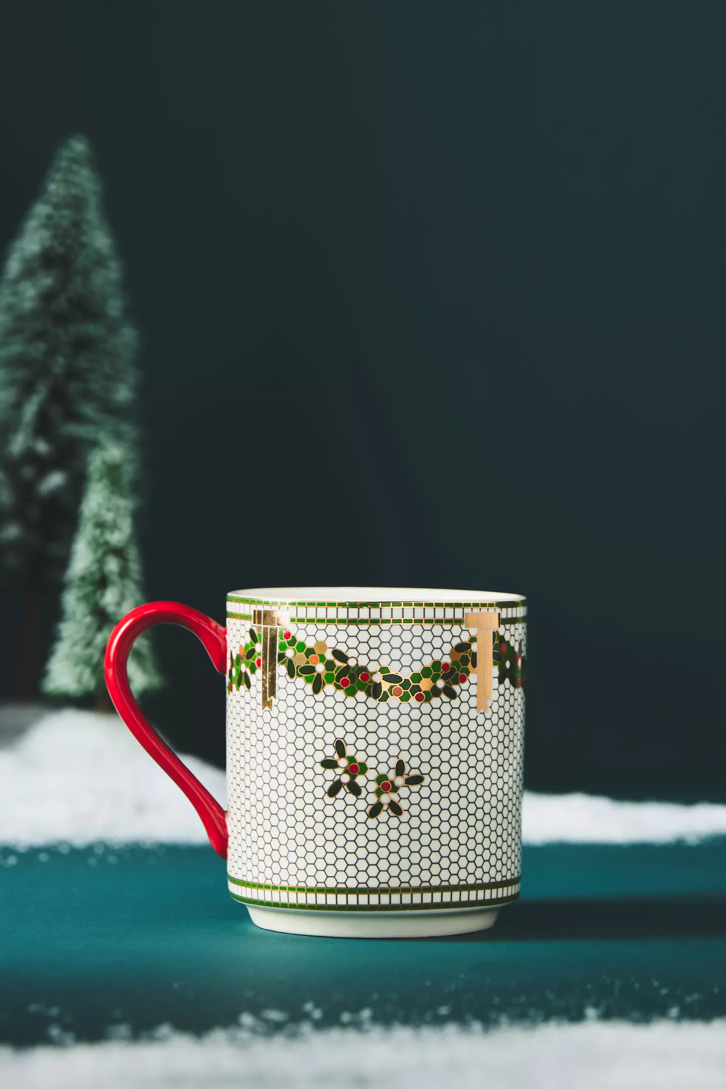 Bistro Tile Christmas Monogram Kupa