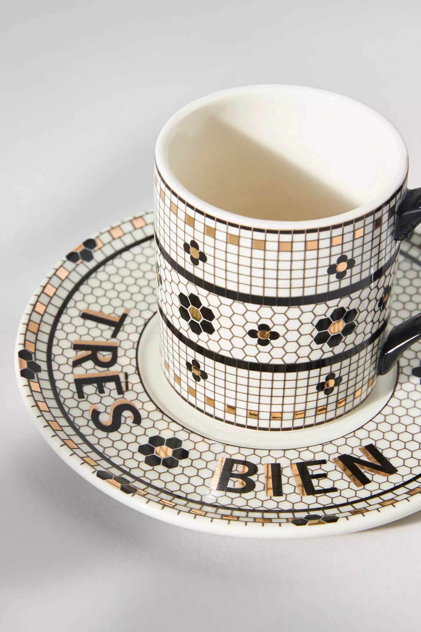 Bistro Tile Kahve Bardağı & Tabağı