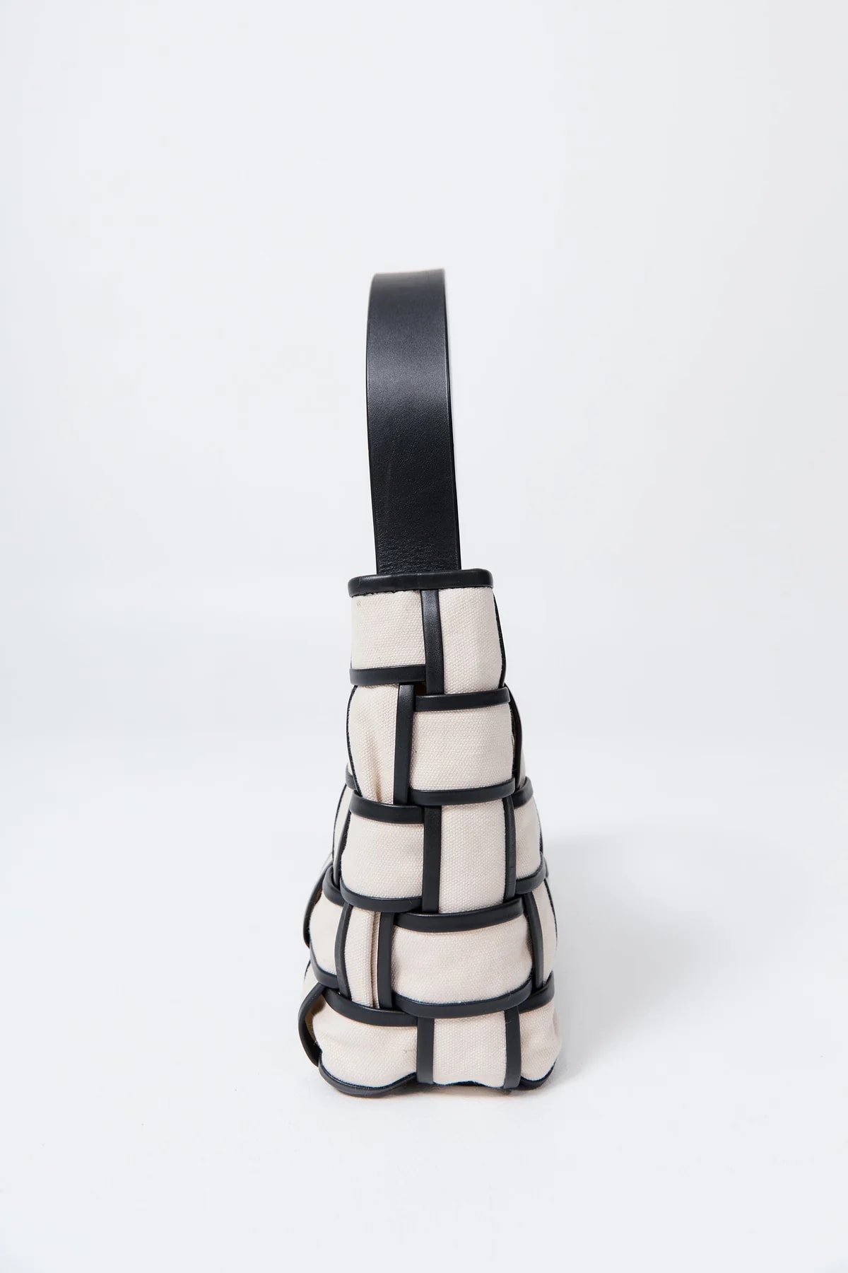 Border Woven Mini Tote Çanta