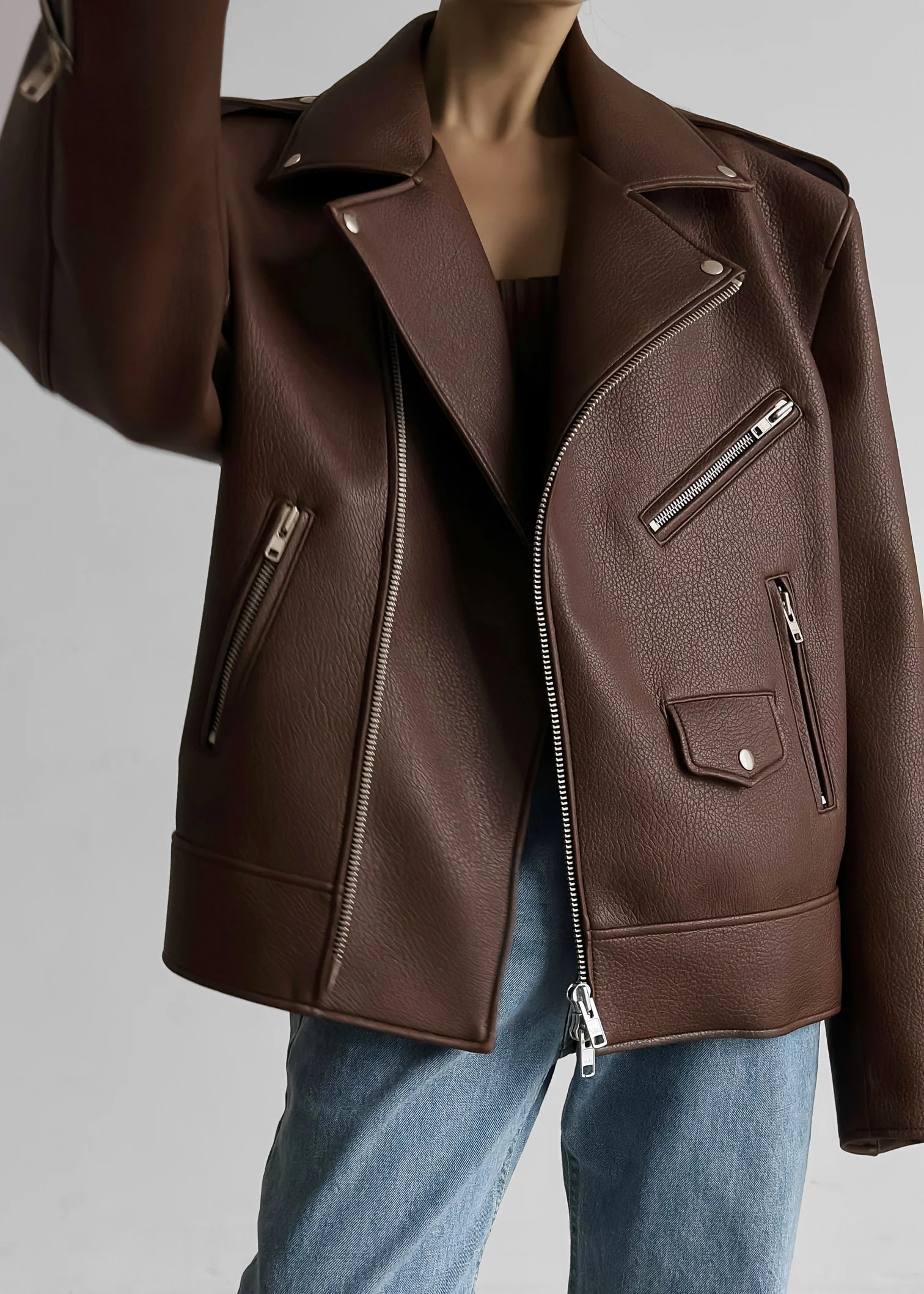 Chicago Oversized Biker Ceket