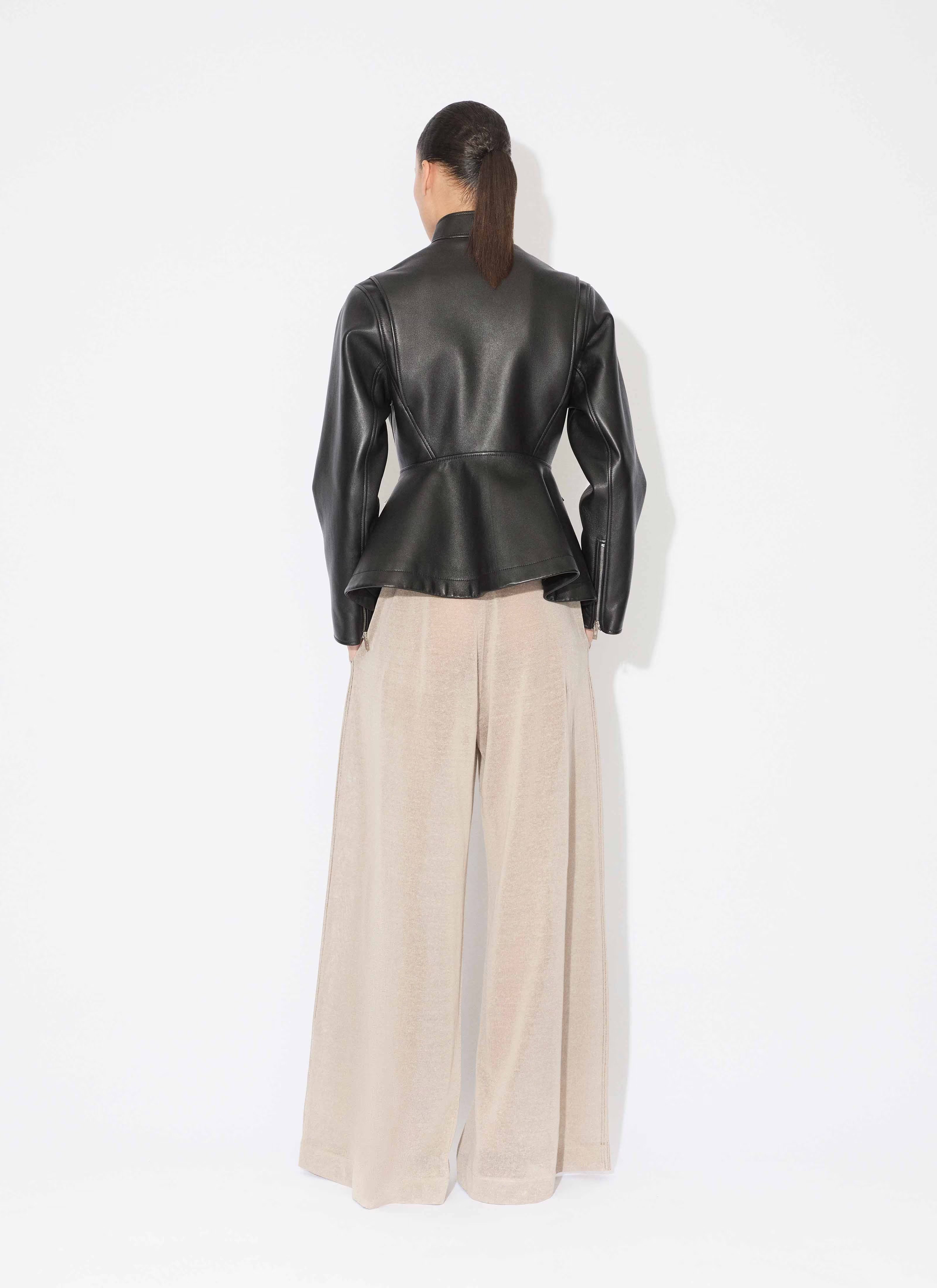 Peplum Deri Mont