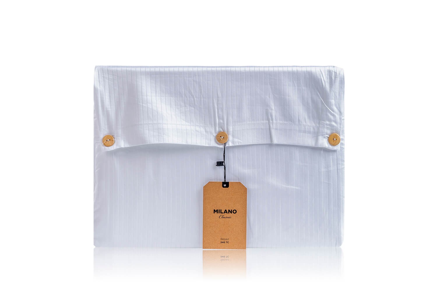 MİLANO Classic Weiß Bettbezug
