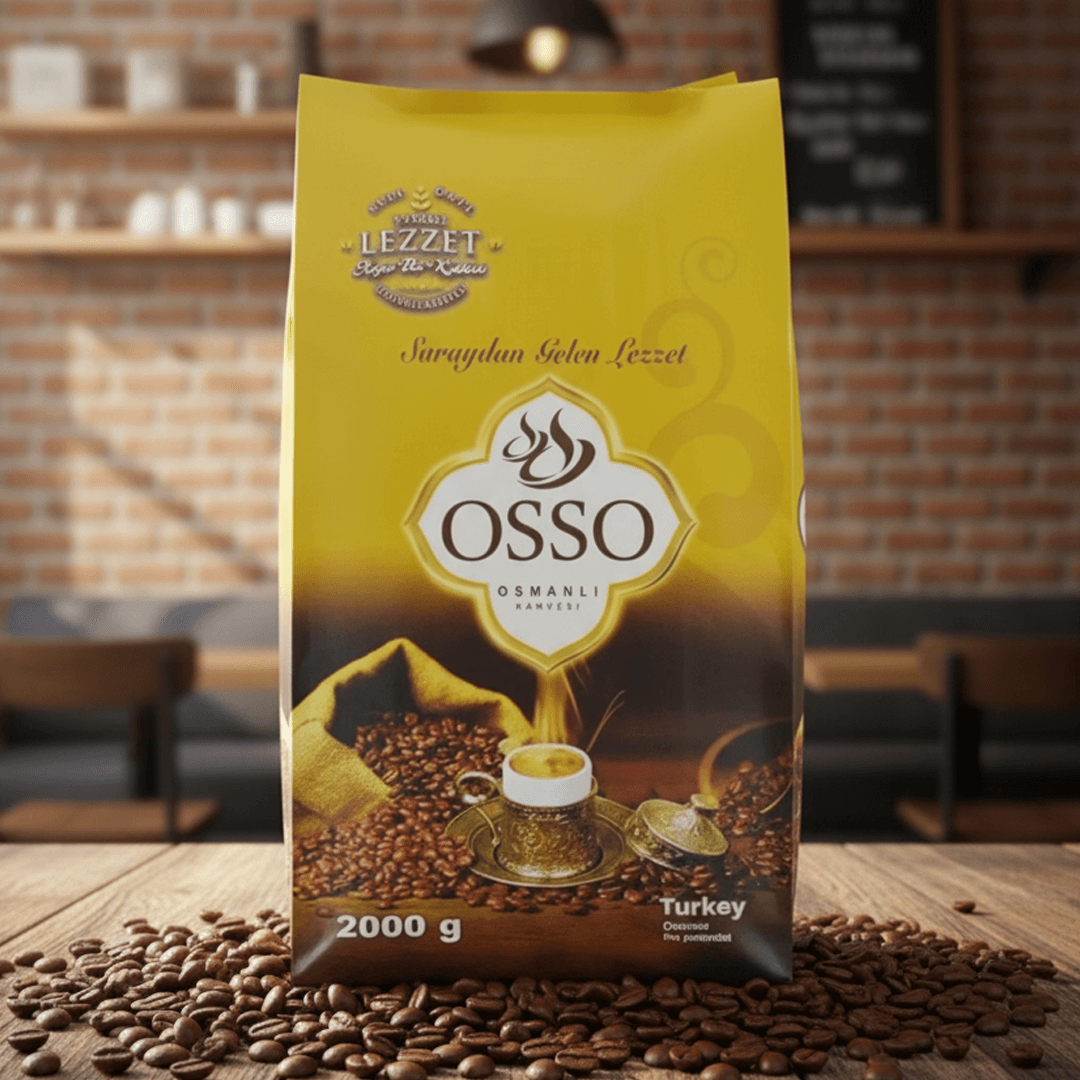 OSSO Osmanlı Kahvesi – 2kg | Traditioneller Osmanischer Kaffee mit einzigartiger Gewürzmischung