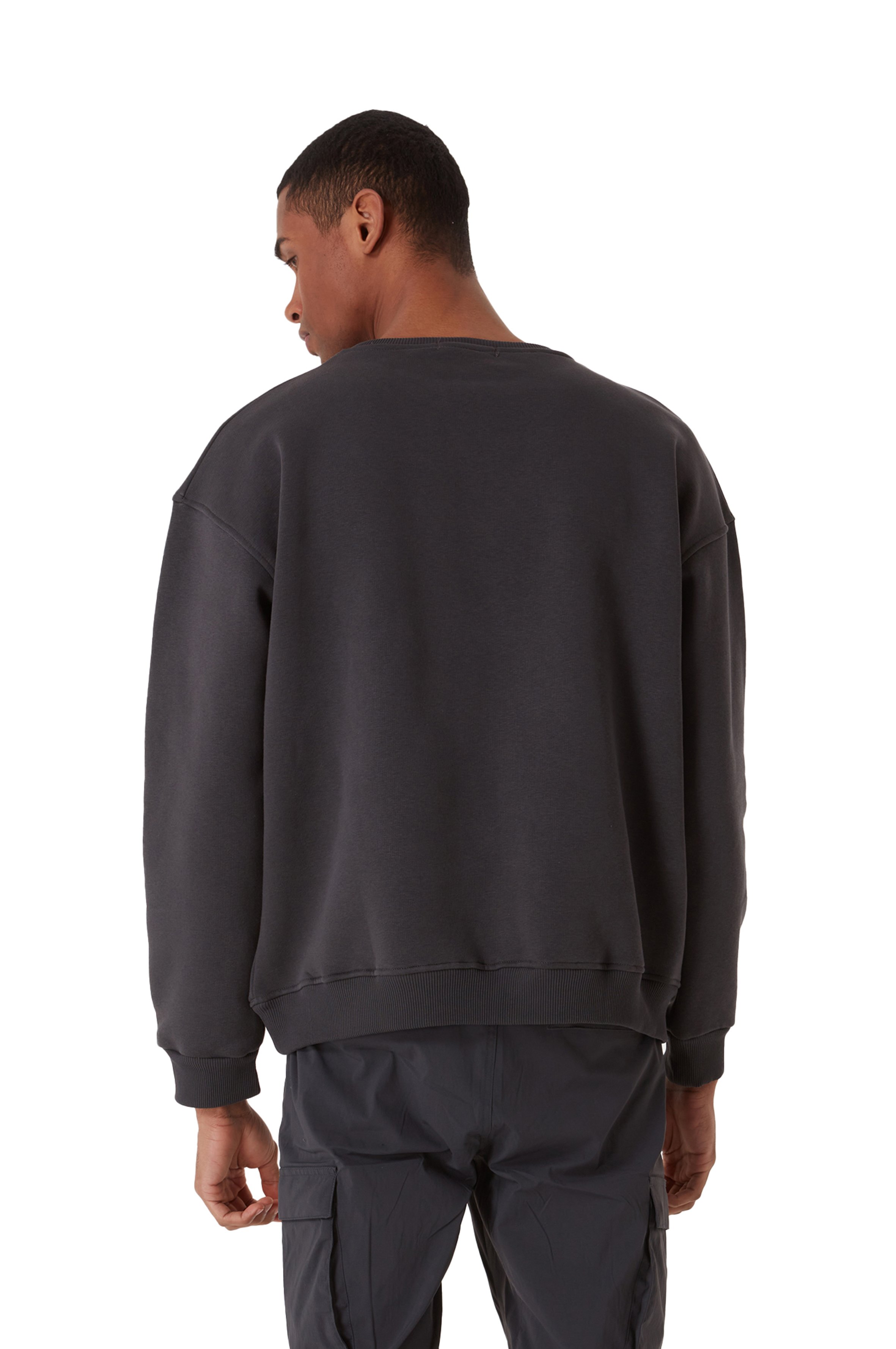 ORIGINALS TRIPLE CHROME OVERSIZED HEAVY GRAY SWEATSHIRT MEN