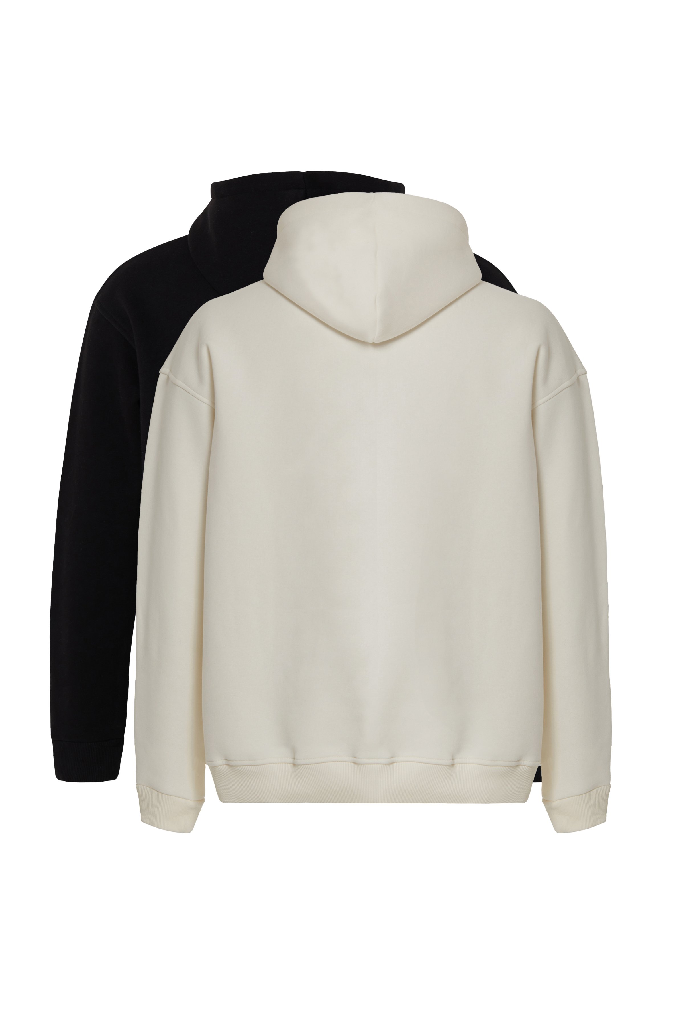 2 INN 1 STATS BLANK OVERSIZED ZIP HOODIE WOMEN