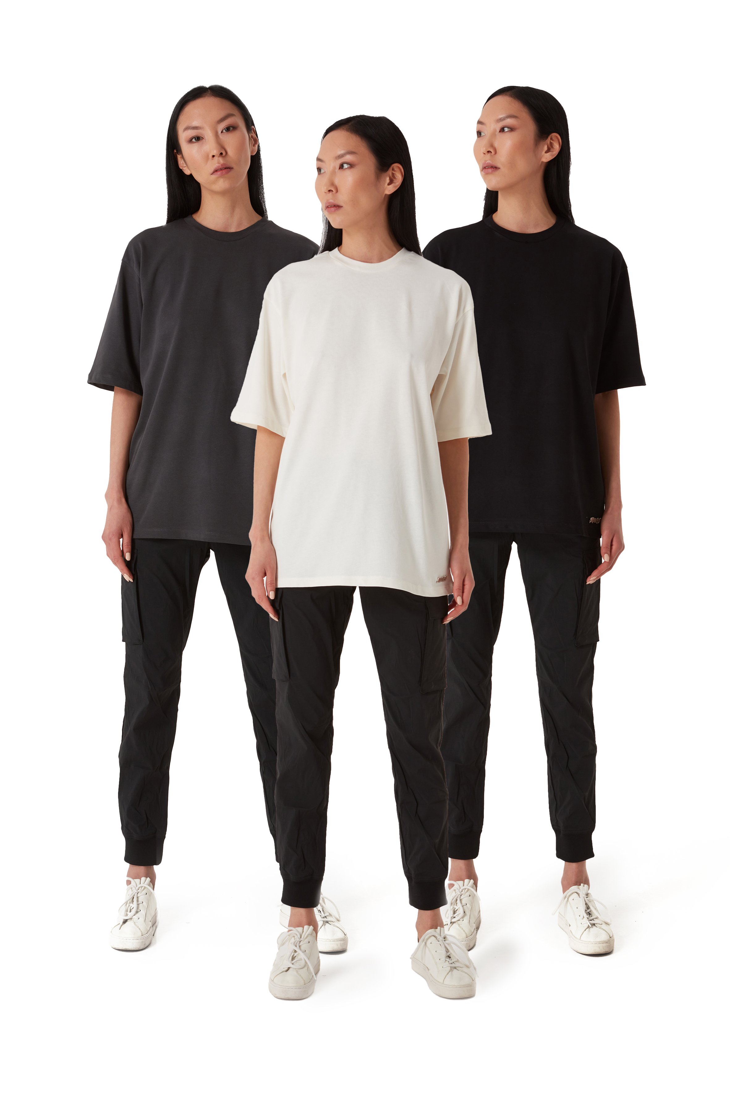 3 IN 1 STATS OVERSIZED HEAVY BLANK TEE WOMEN