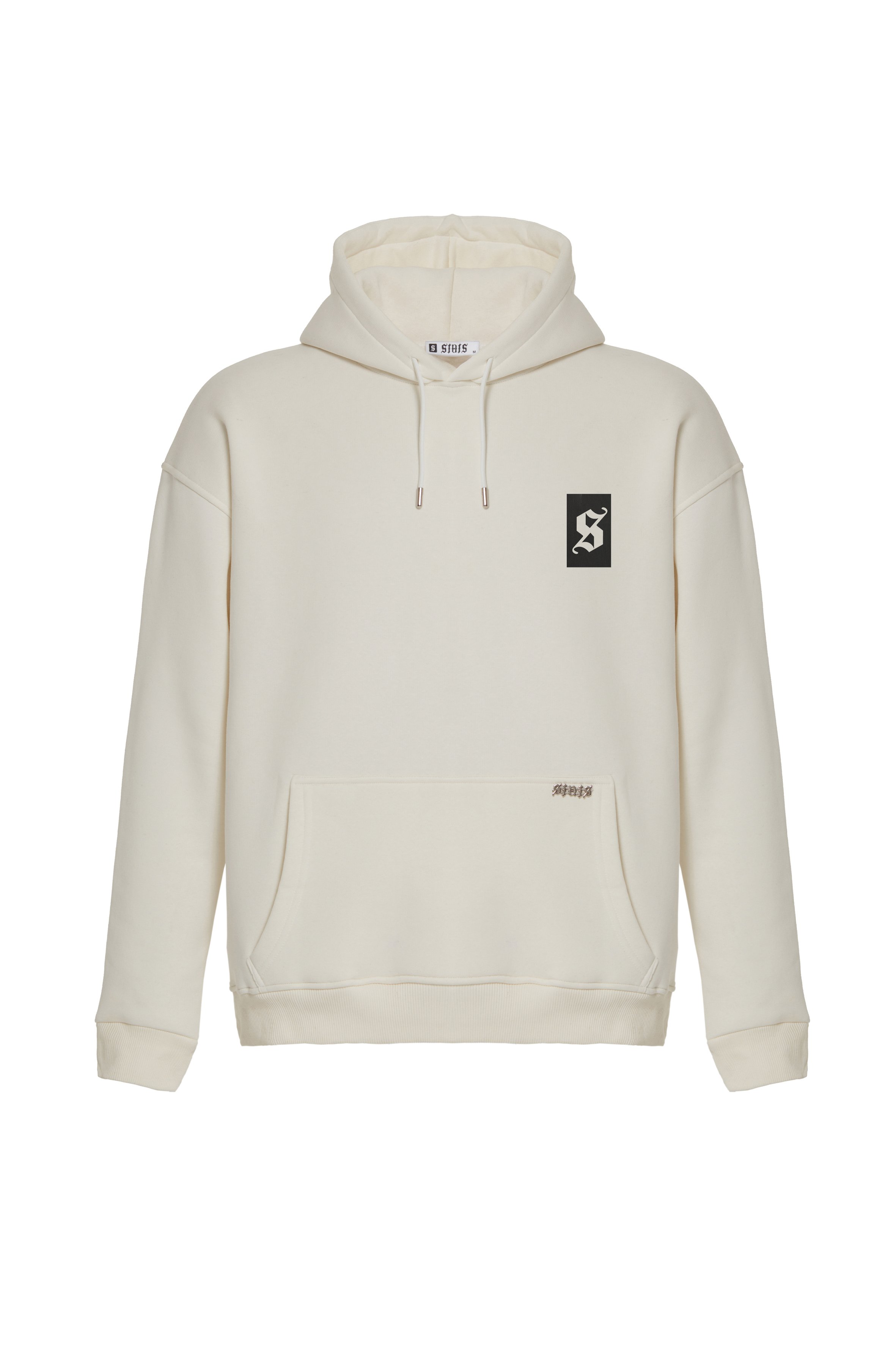 ORIGINALS SIGNATURE OVERSIZED BEIGE HOODIE MEN