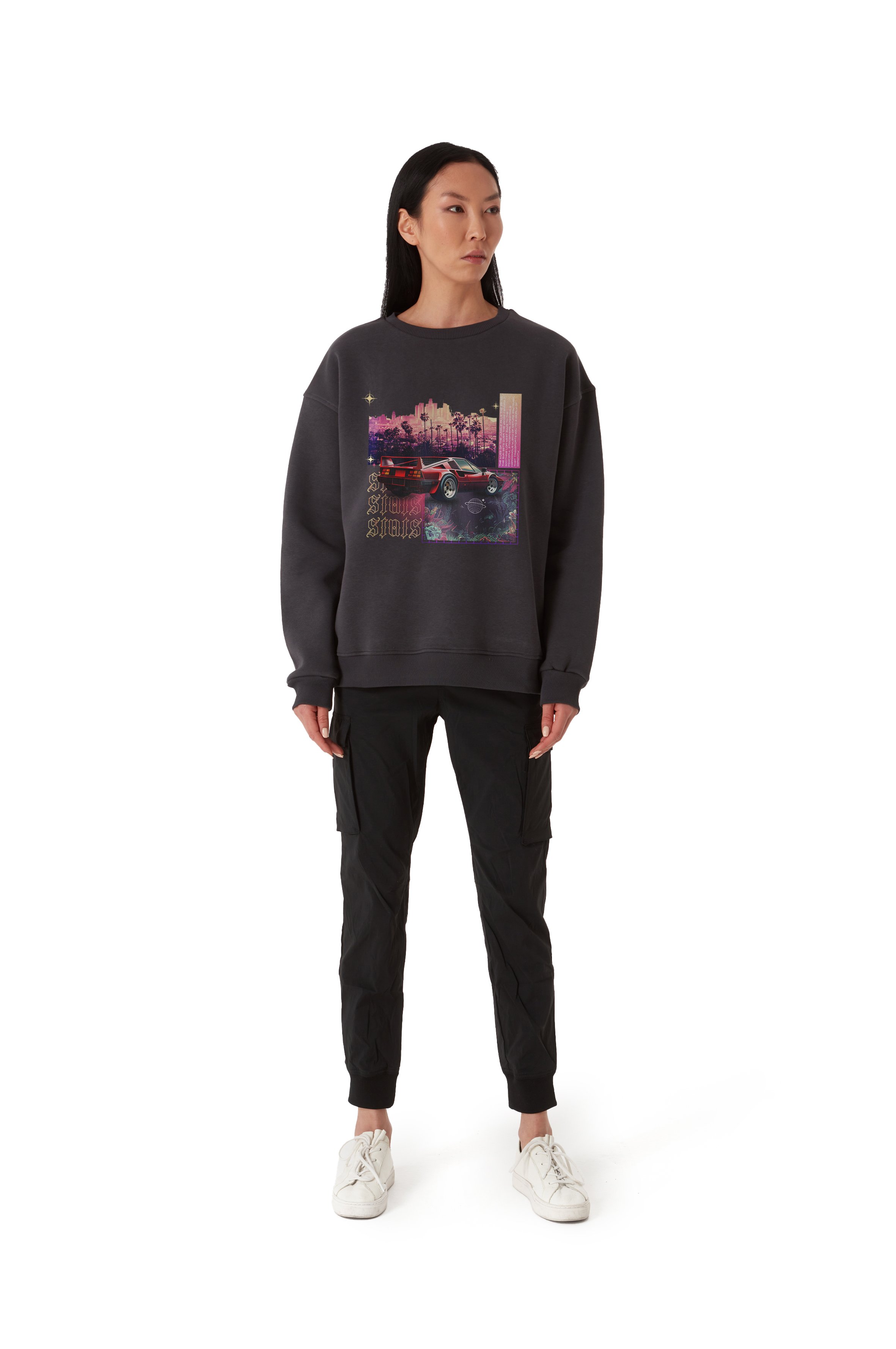 THE BUZZ OVERSIZED HEAVY SWEATSHIRT WOMEN