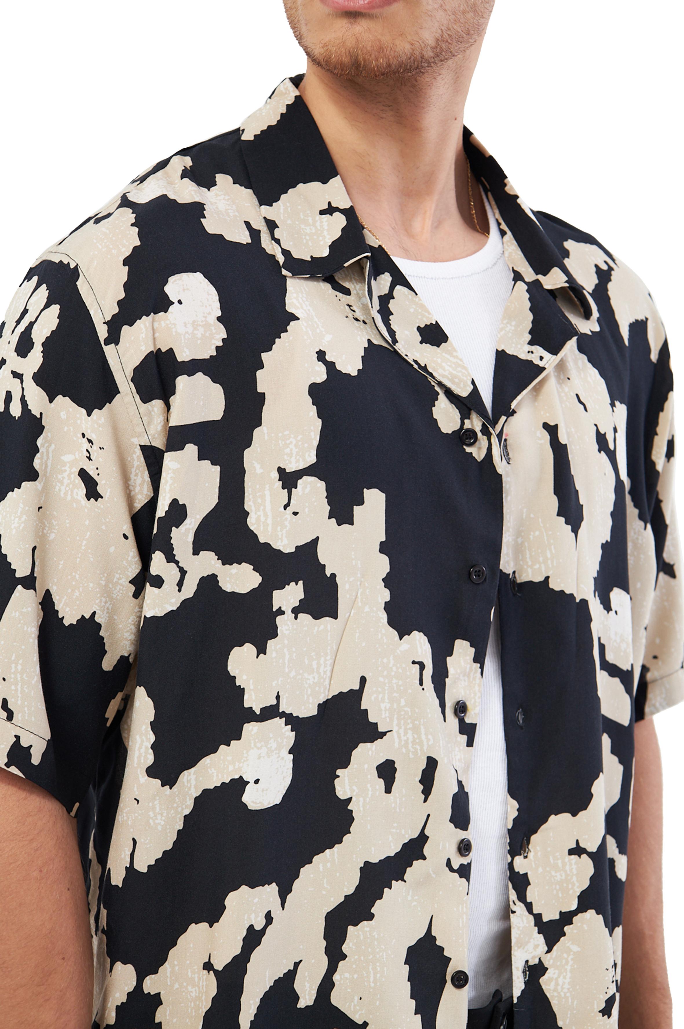 STATS SHORT SLEEVE OVERSIZED SHIRT MEN