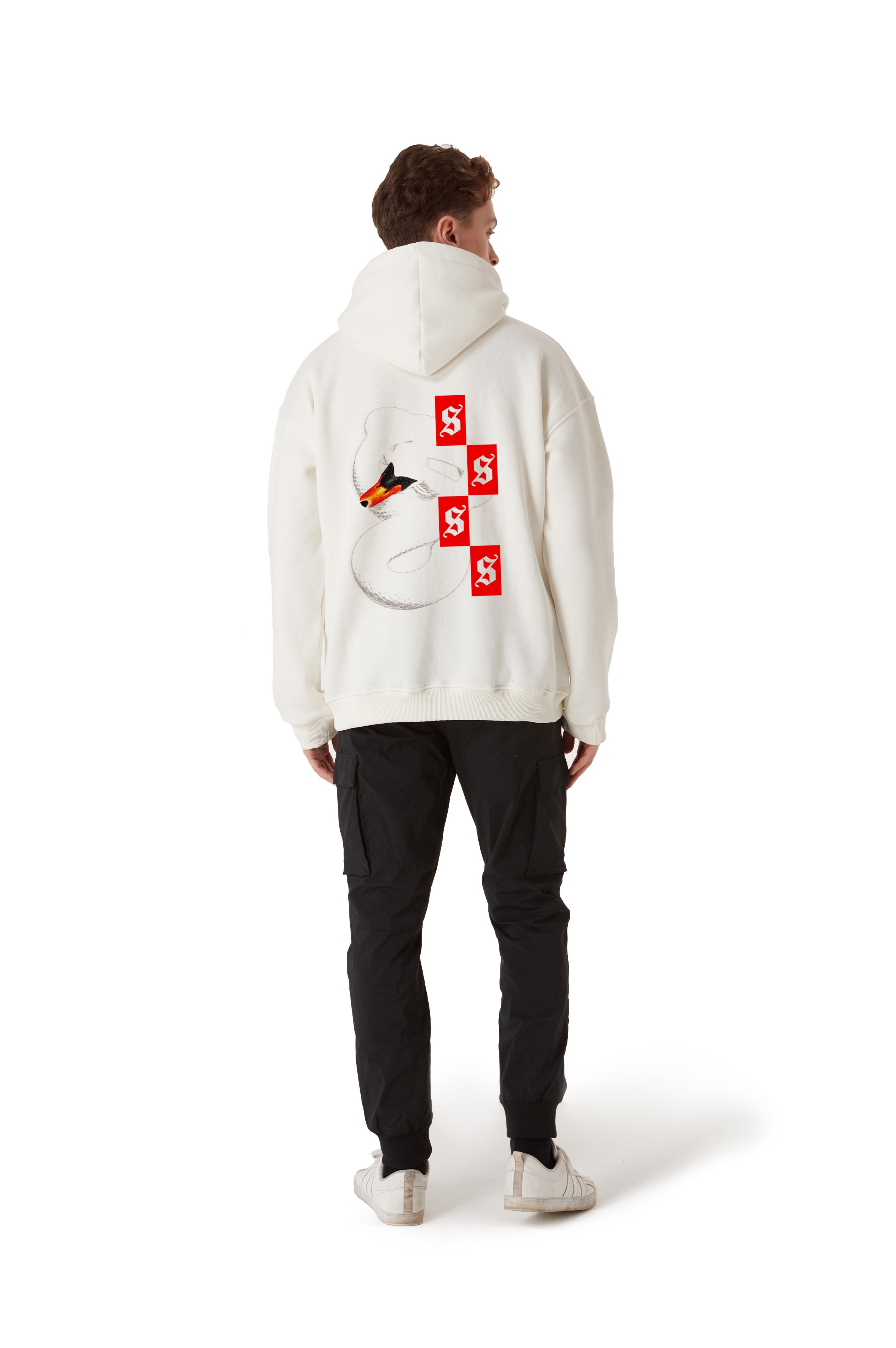 SNAKE OVERSIZED HOODIE MEN